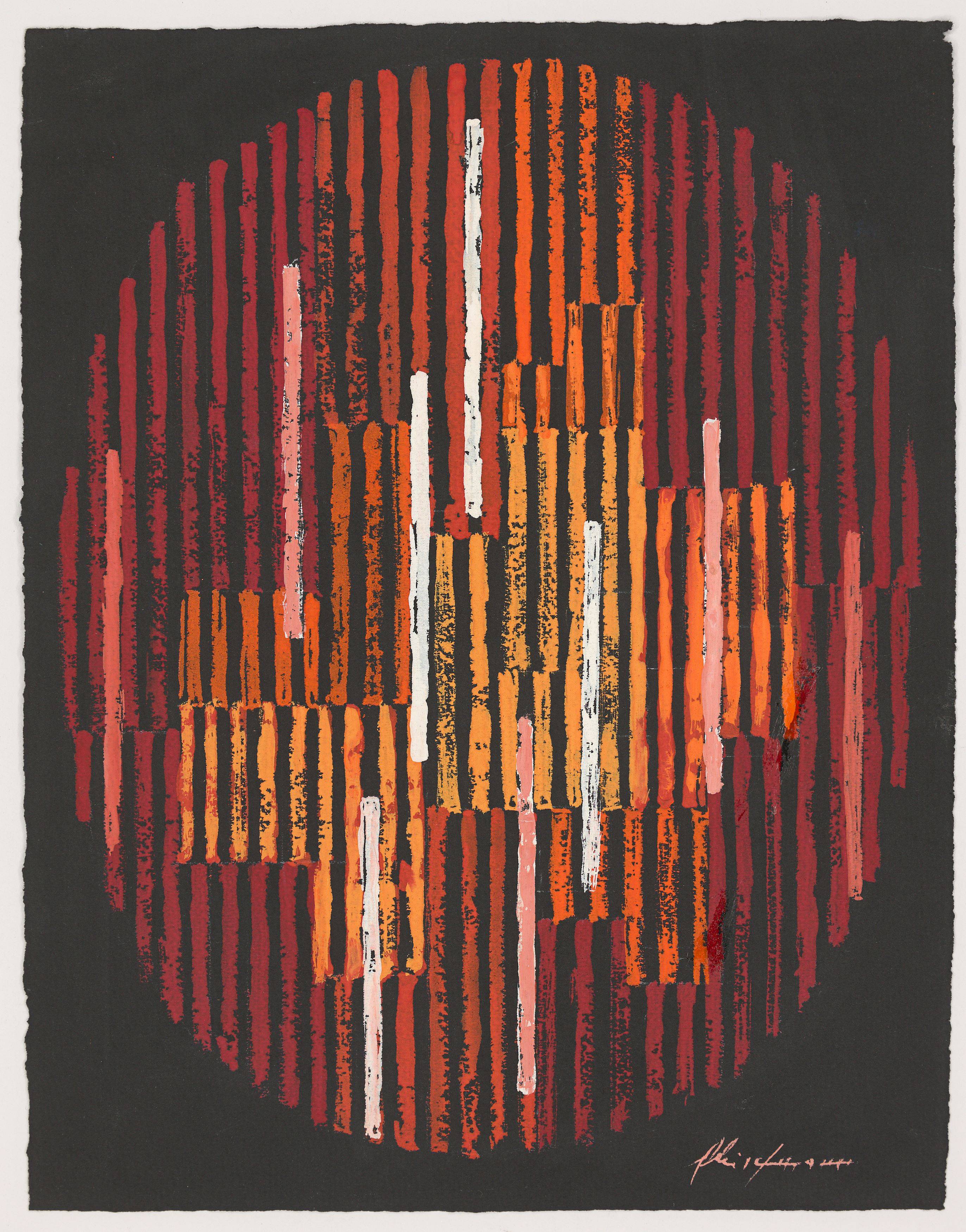 This picture shows the following artwork: Adolf Fleischmann. Untitled. 1958.