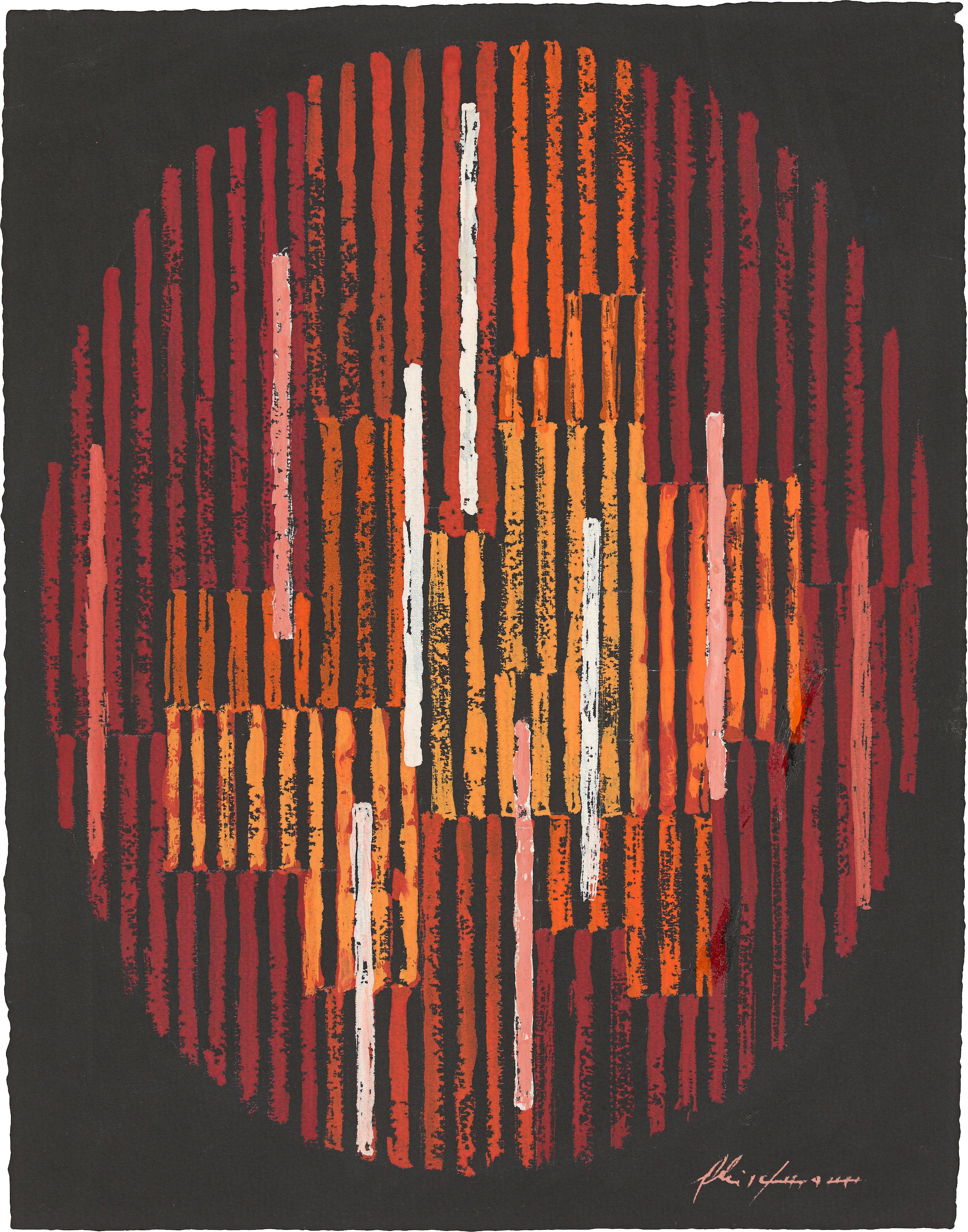 This picture shows the following artwork: Adolf Fleischmann. Untitled. 1958.