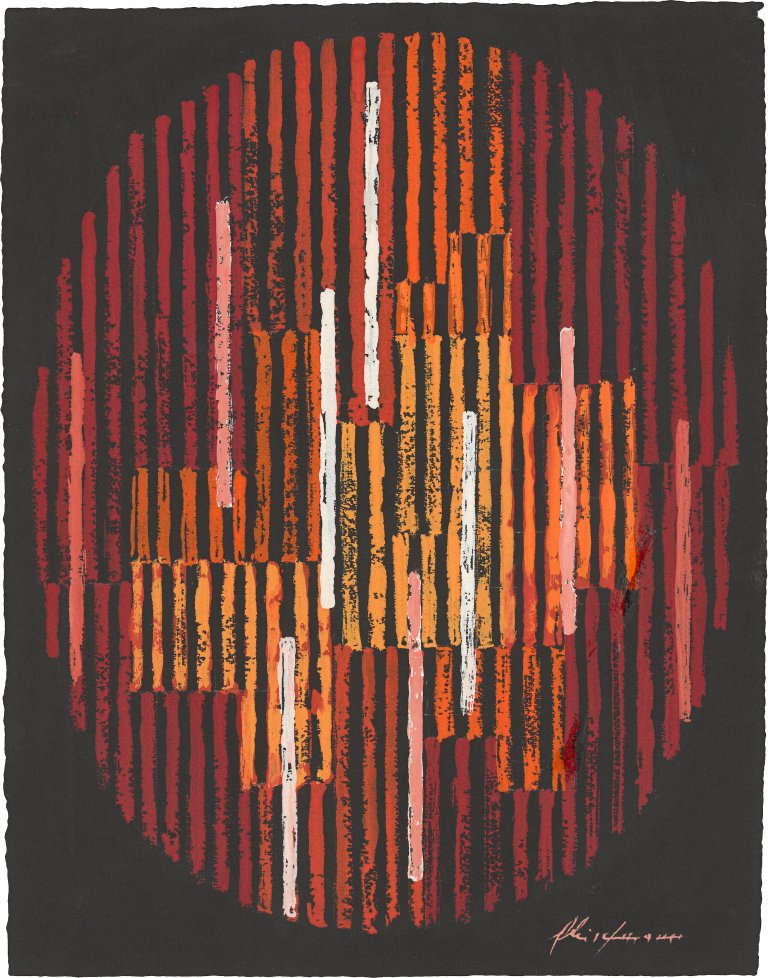 This picture shows the following artwork: Adolf Fleischmann. Untitled. 1958.