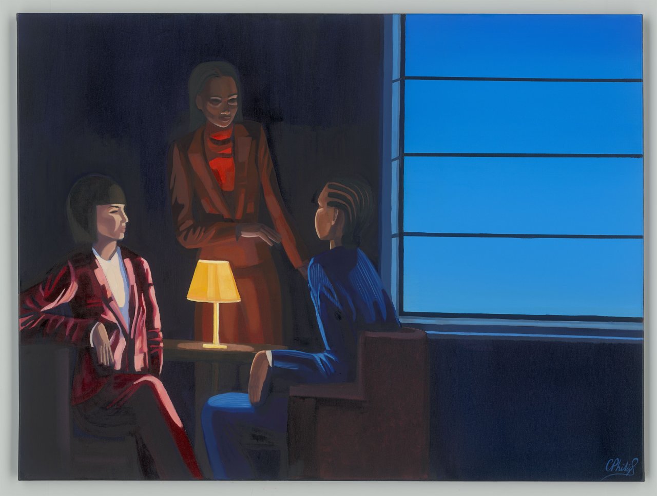 This picture shows the following artwork: Cece Philips. ”OLD FRIEND ENCOUNTER”. 2021.