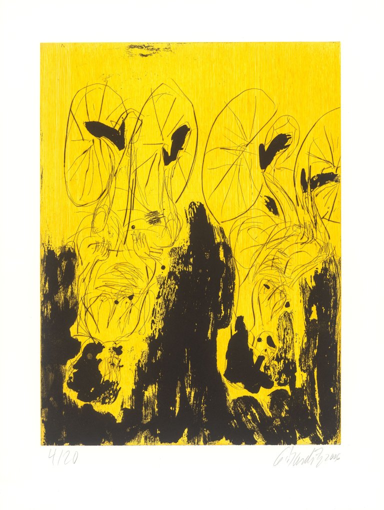 Auf diesem Bild ist das folgende Kunstwerk zu sehen: Georg Baselitz. „Die Mädchen von Olmo“. 2006/07.