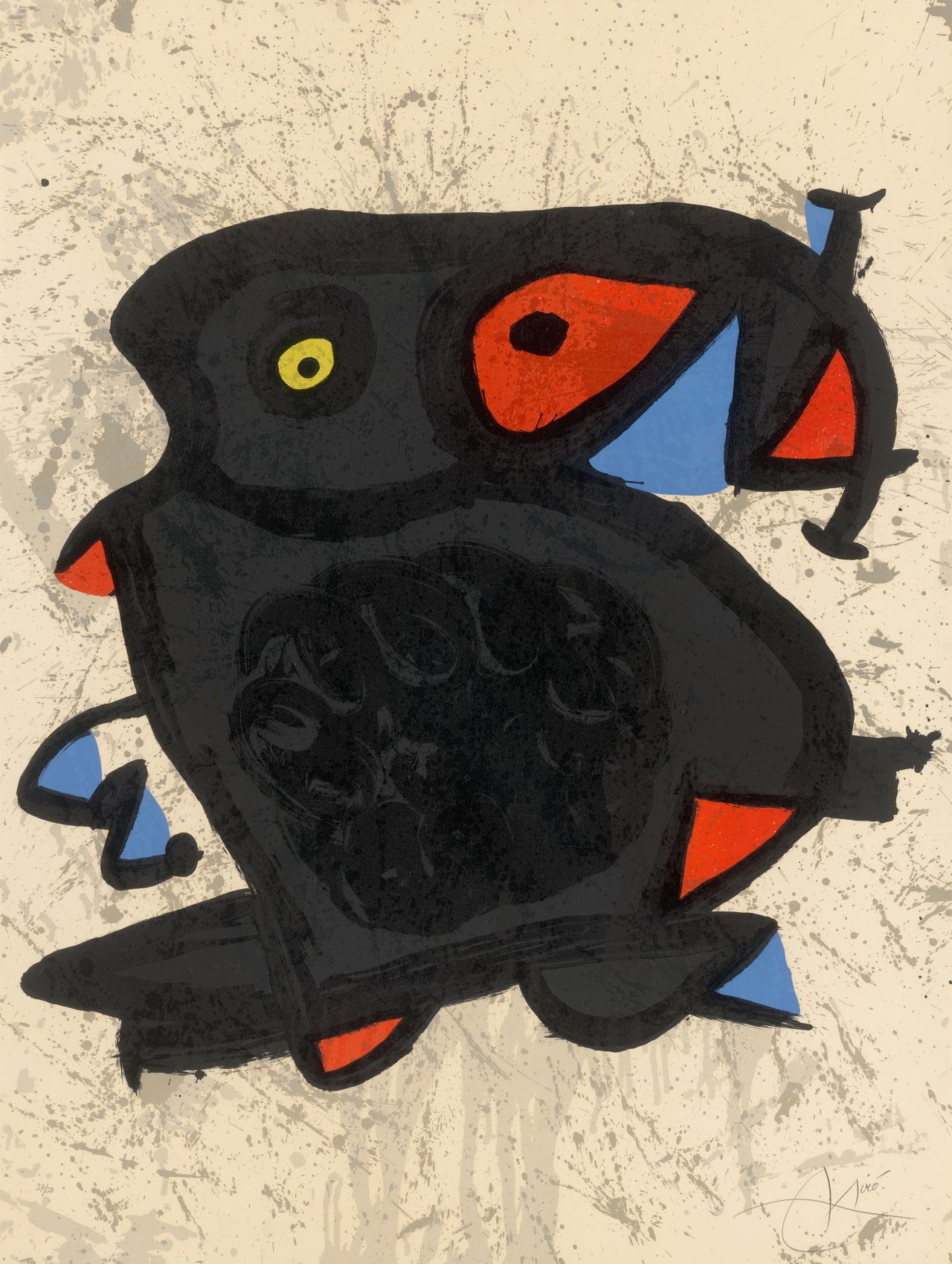 Auf diesem Bild ist das folgende Kunstwerk zu sehen: Joan Miró. „Grand Palais“. 1974.