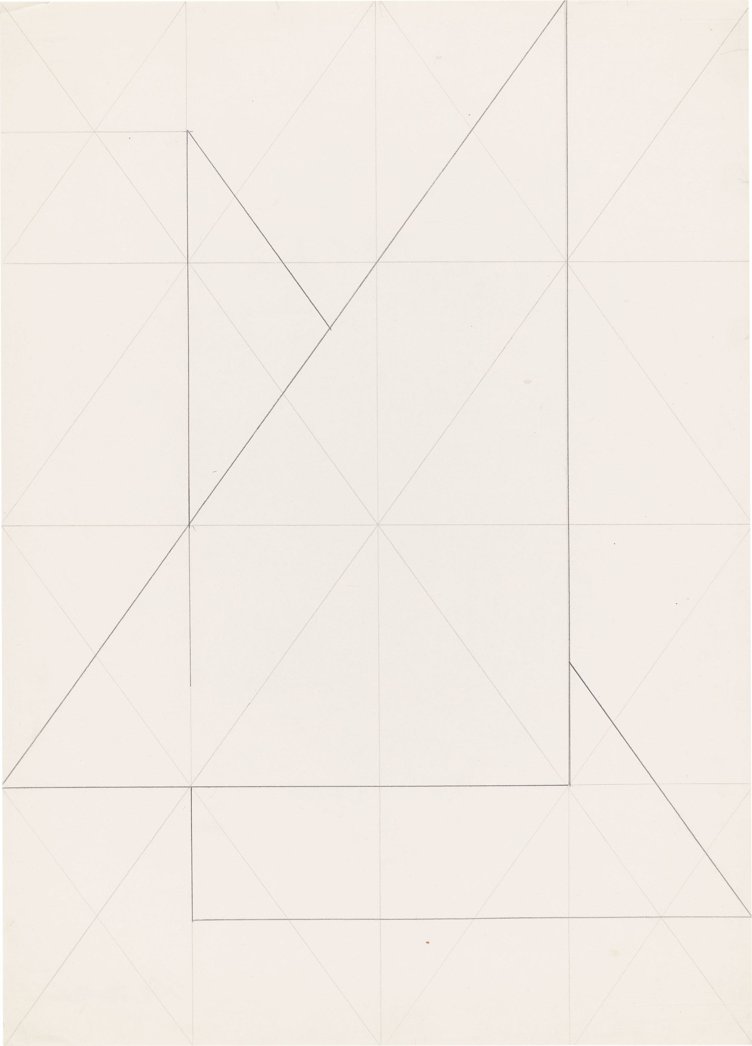 This picture shows the following artwork: Hermann Glöckner. Untitled. 1981.