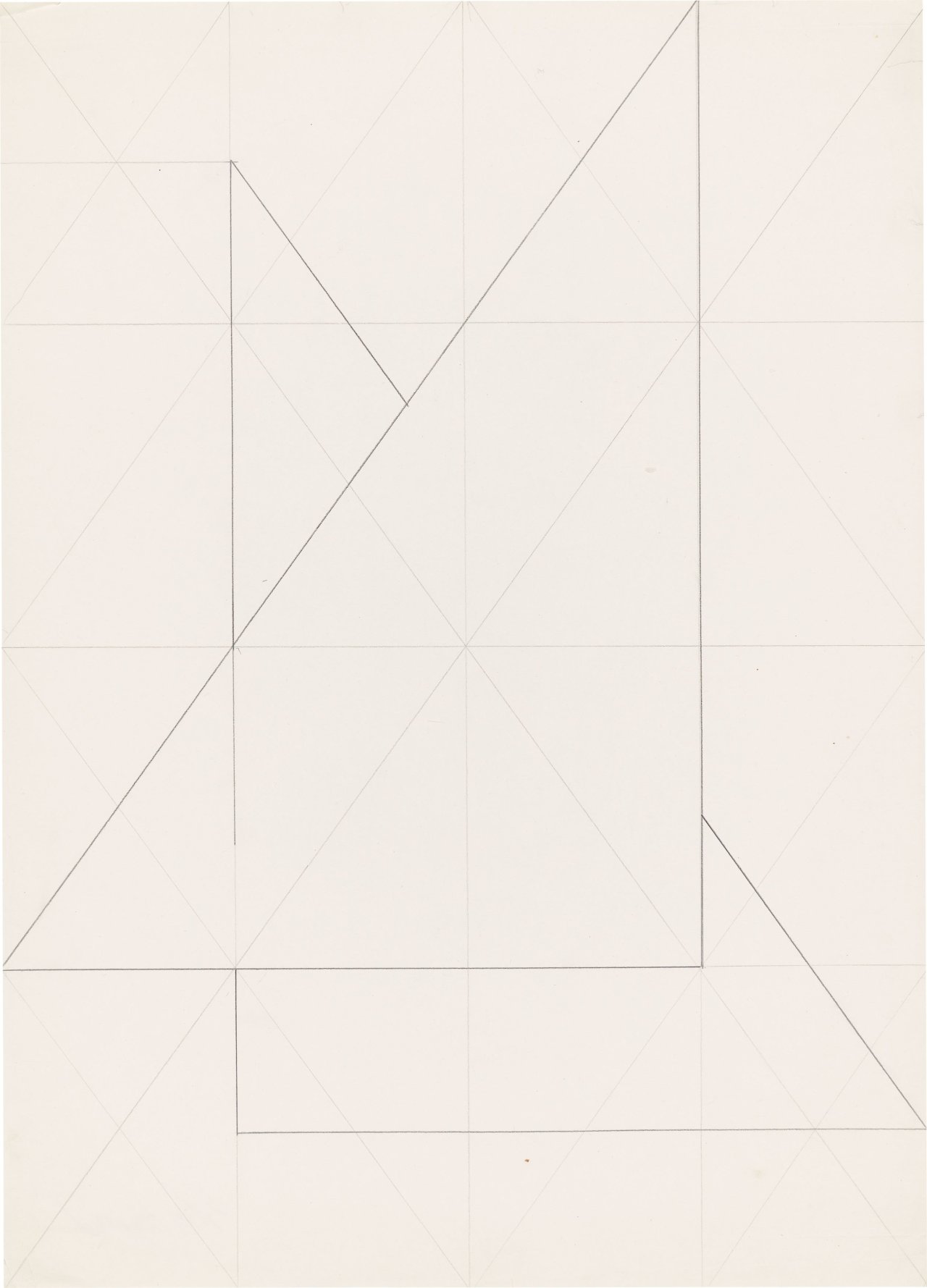 This picture shows the following artwork: Hermann Glöckner. Untitled. 1981.