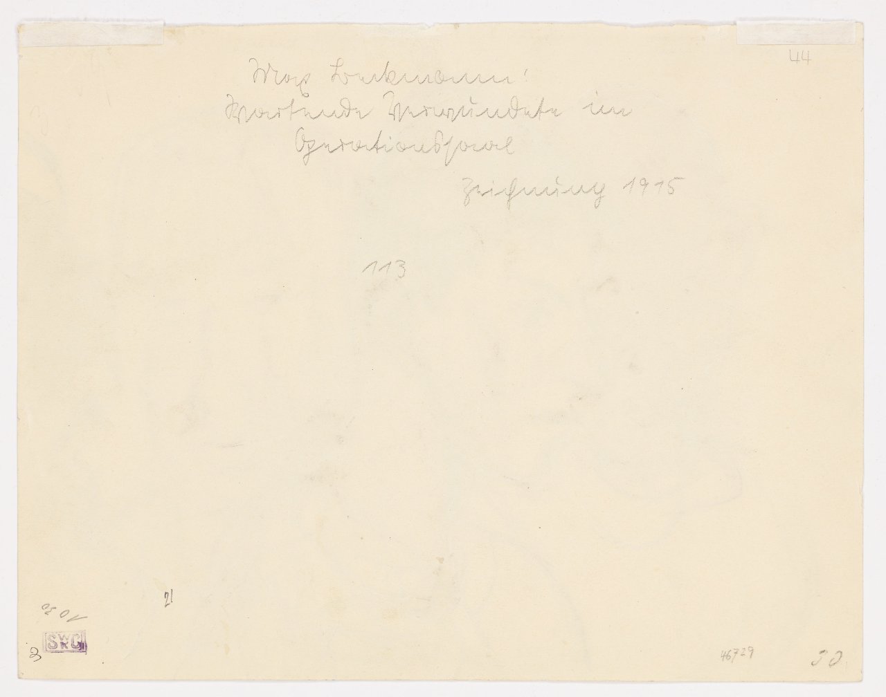 This picture shows the following artwork: Max Beckmann. ”Verwundete – Vier männliche Porträtköpfe”. 1915.