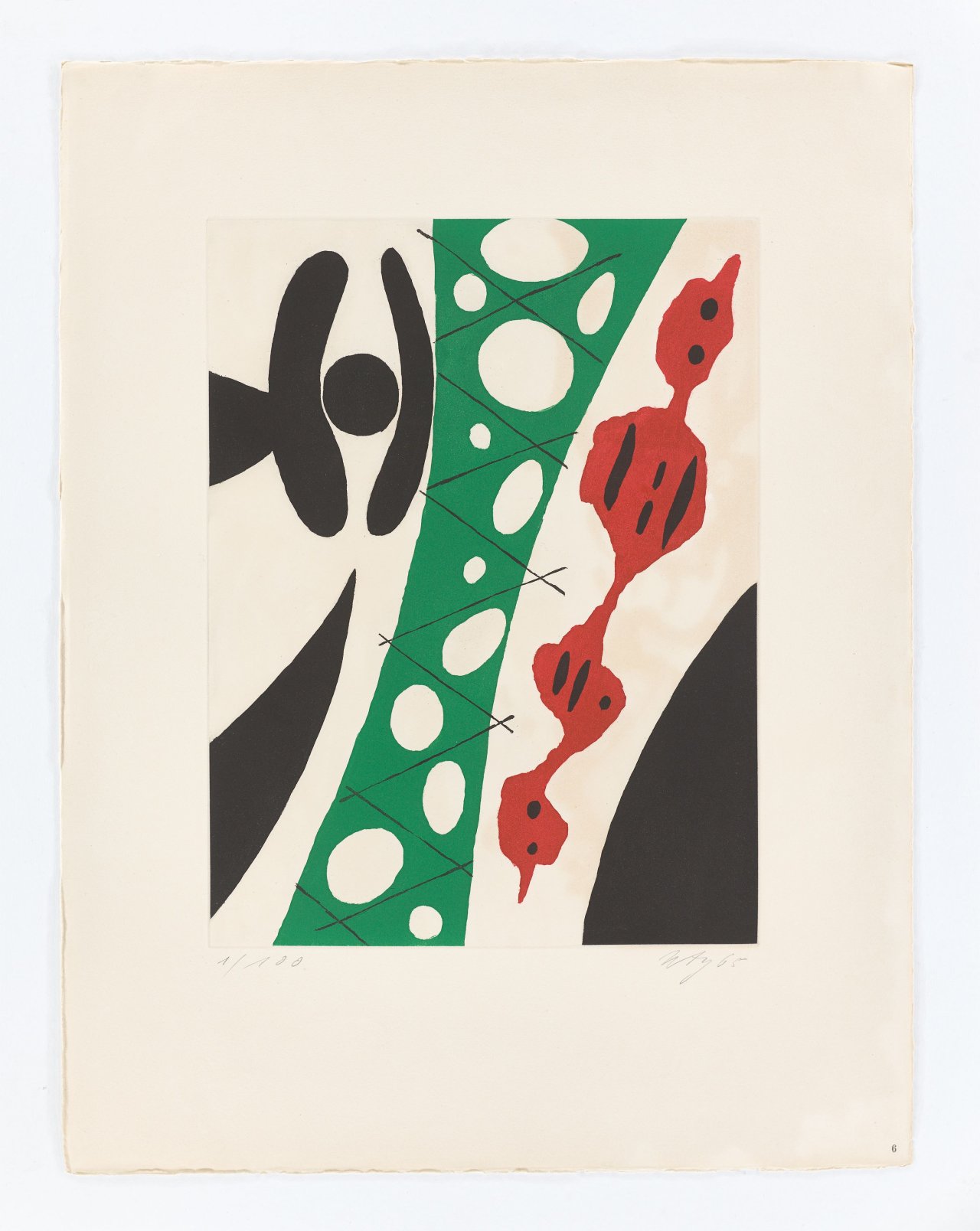 Auf diesem Bild ist das folgende Kunstwerk zu sehen: Ernst Wilhelm Nay. „Sechs Aquatinten“. 1965.