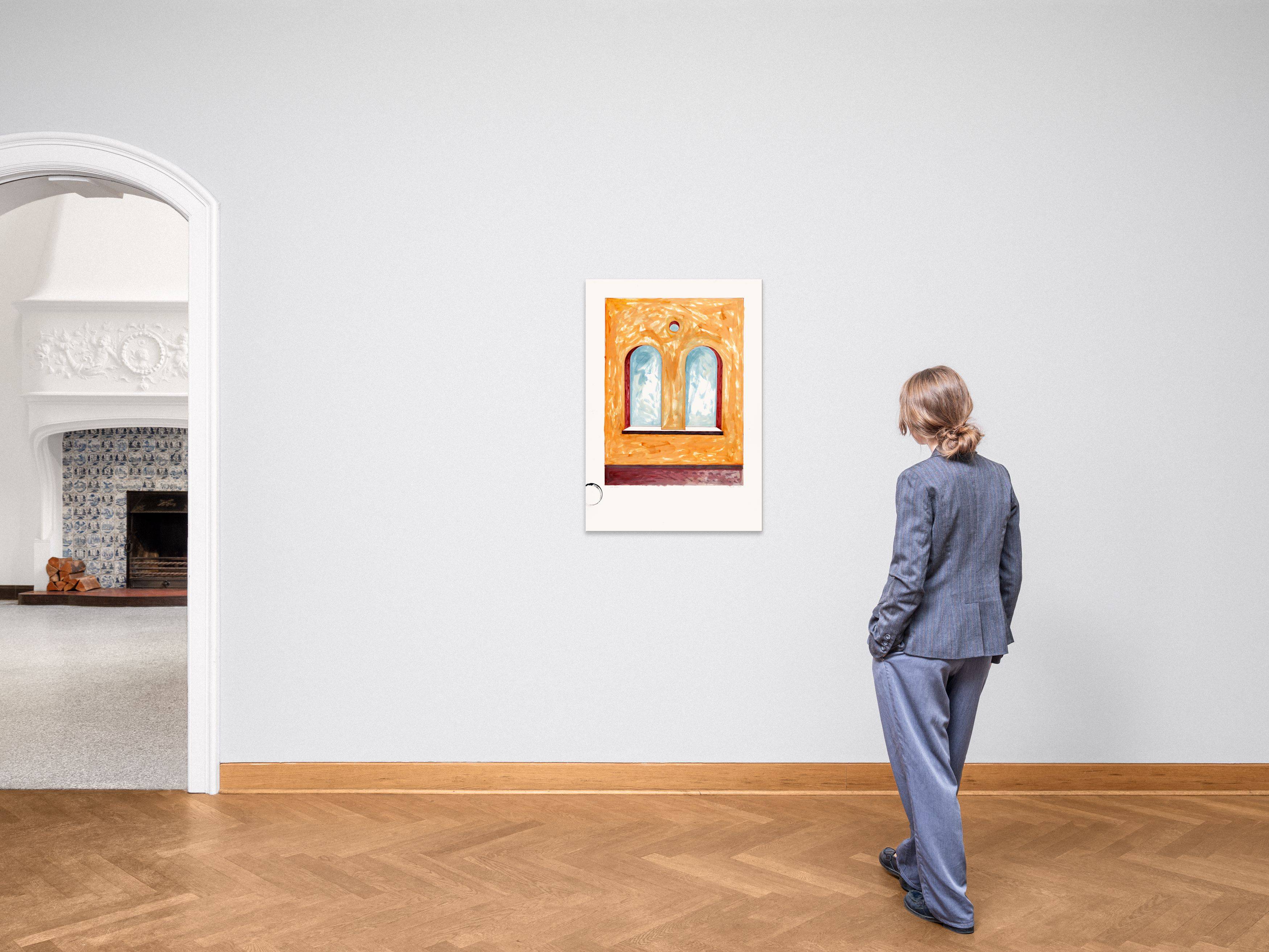 This picture shows the following artwork: Thomas Schütte. ”DIE BURG” (Window). 1984.