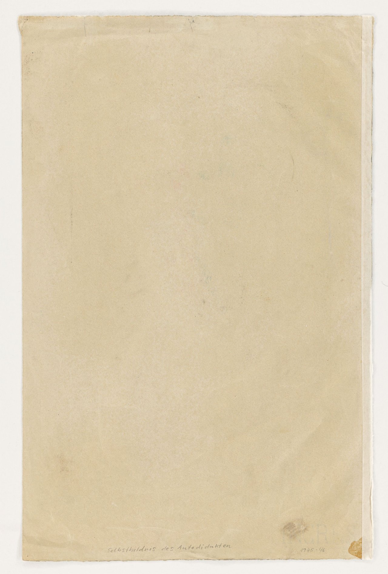 This picture shows the following artwork: Heinz Kreutz. Self-portrait. 1945/46.