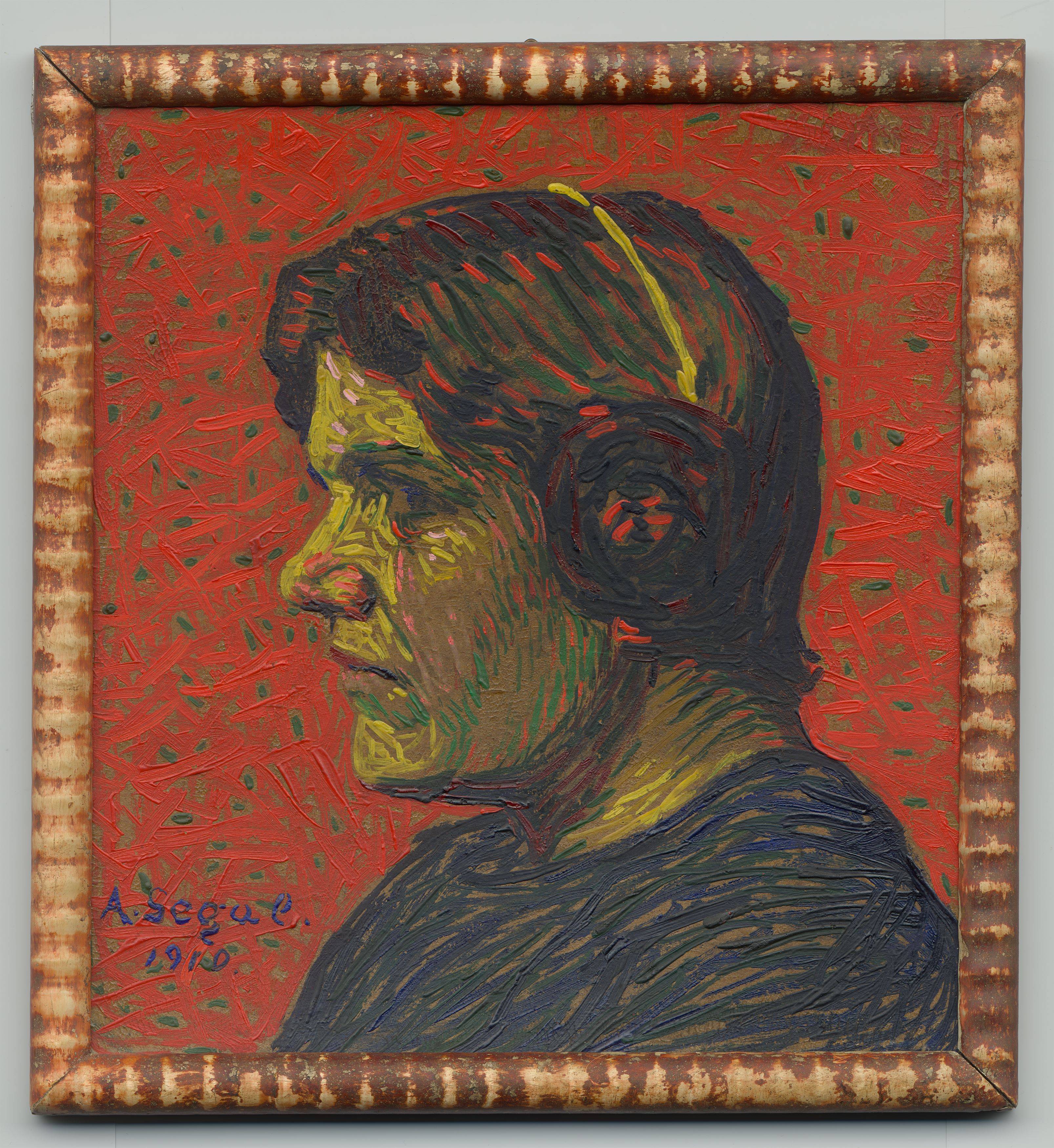 This picture shows the following artwork: Arthur Segal. Portrait Emmy Nienburg. 1910.