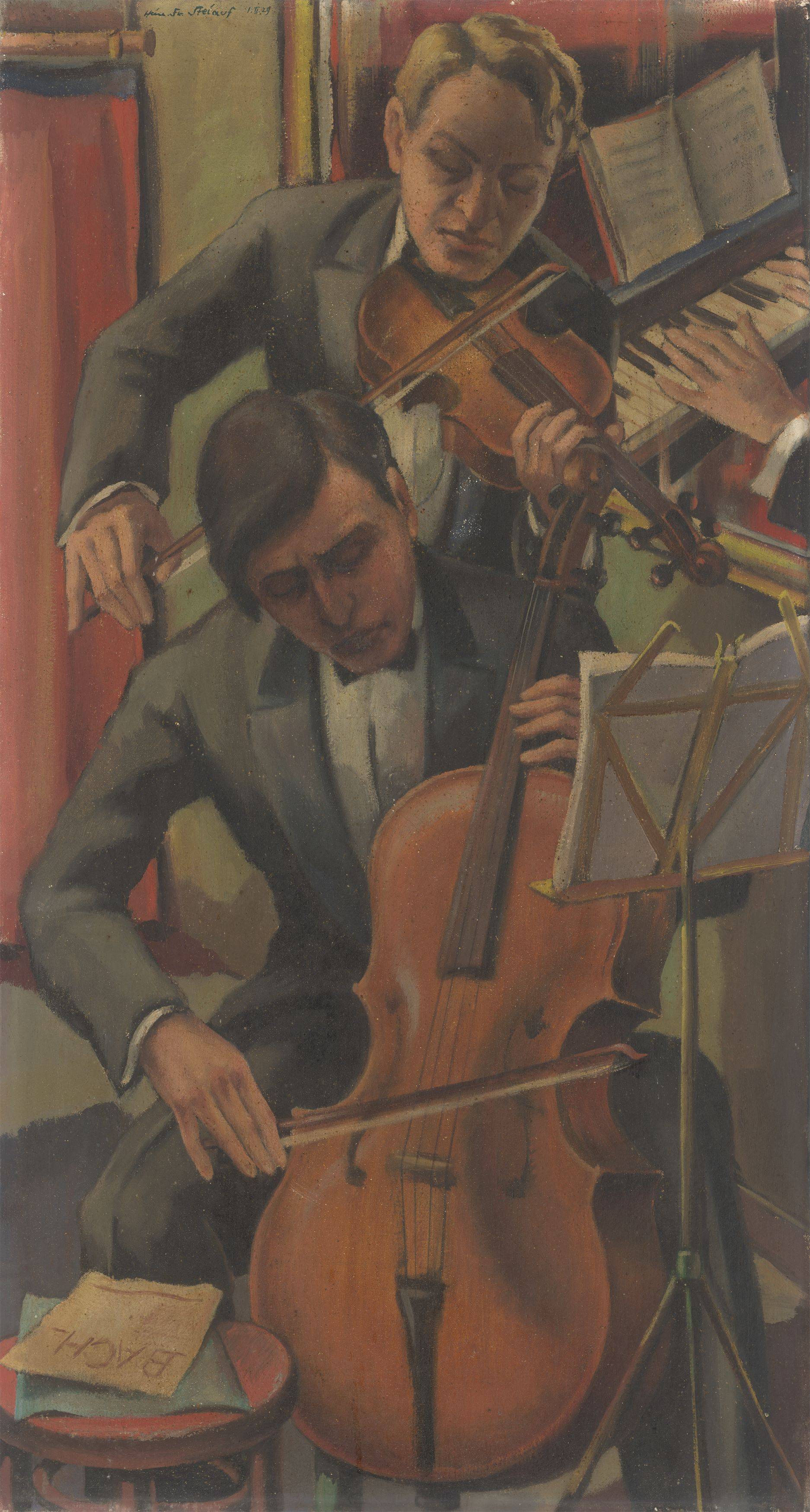 This picture shows the following artwork: Heinrich Friedrich Steiauf. ”Musik”. 1929.