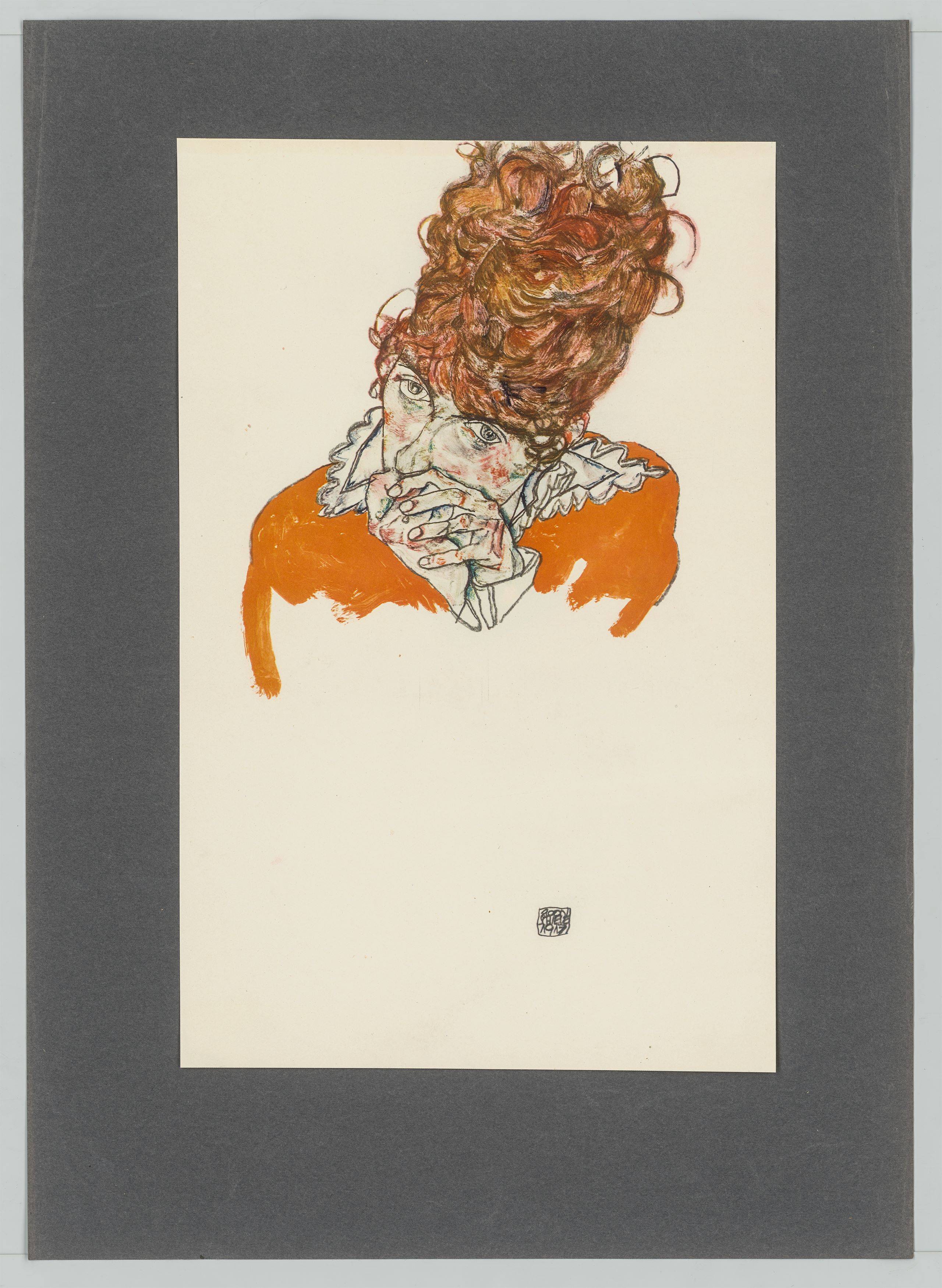 Auf diesem Bild ist das folgende Kunstwerk zu sehen: Egon Schiele. Handzeichnungen. 1910-18/20.