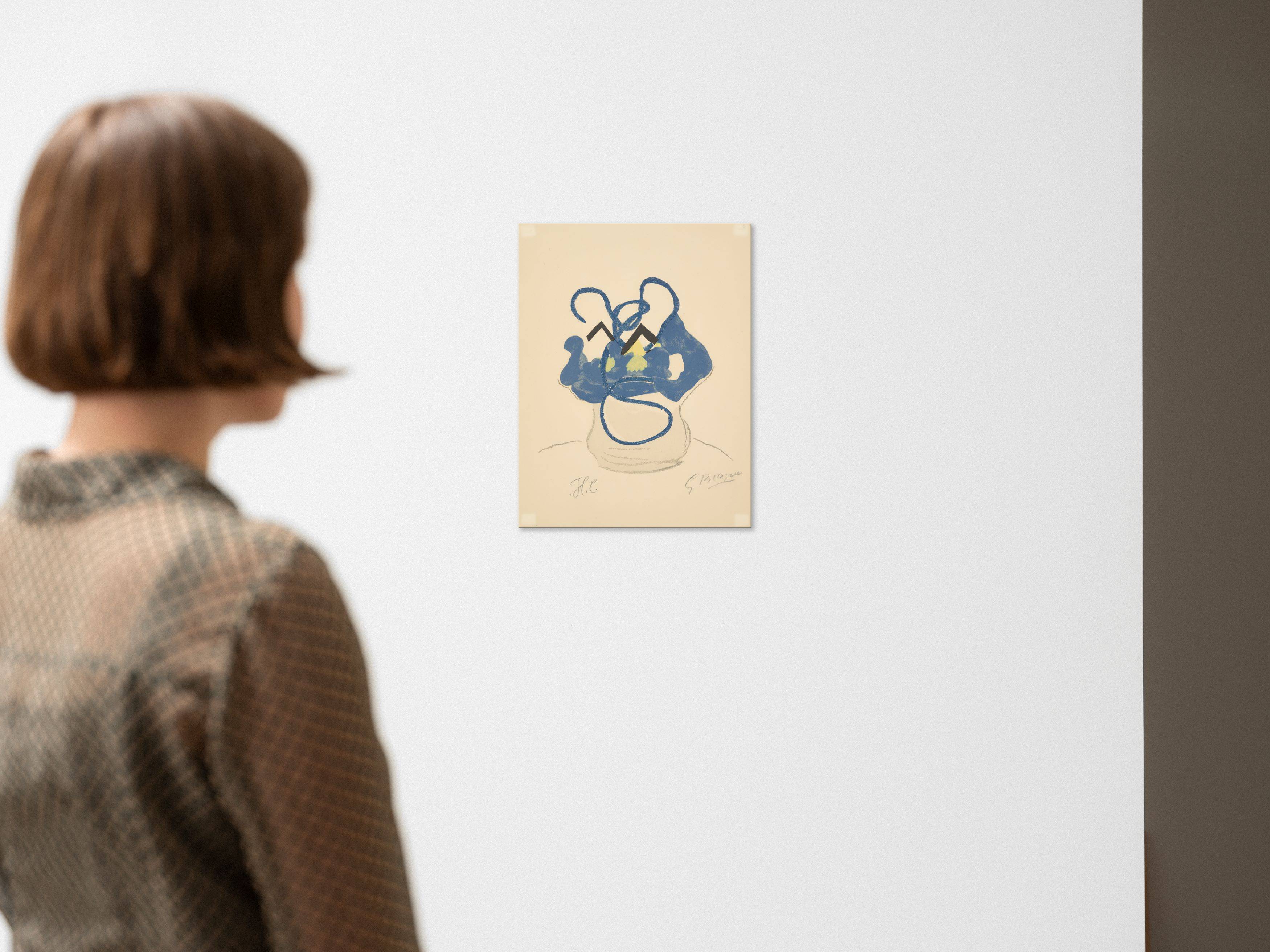 This picture shows the following artwork: Georges Braque. From: ”Si je mourais là-bas”. 1962.