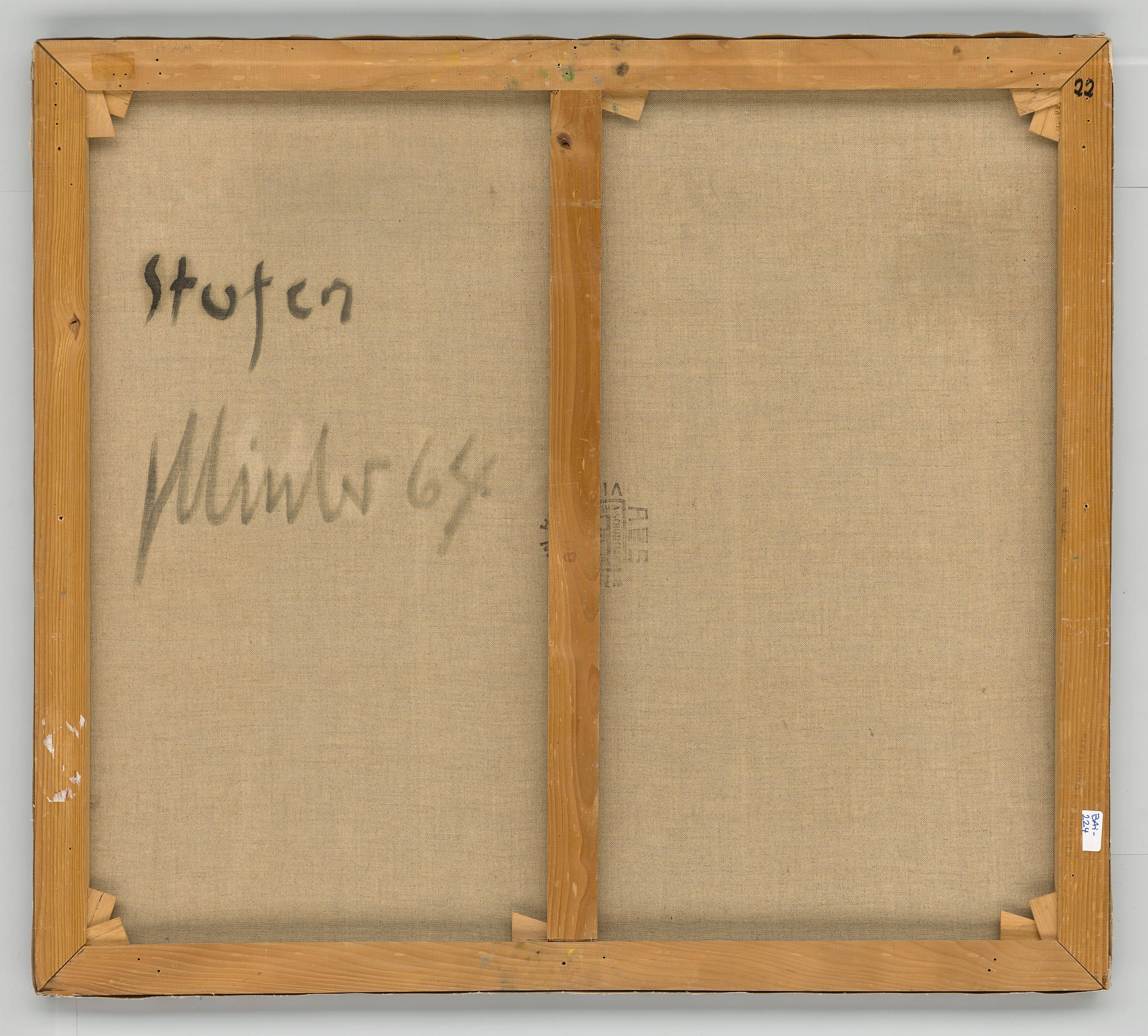 This picture shows the following artwork: Fritz Winter. ”Stufen”. 1964.