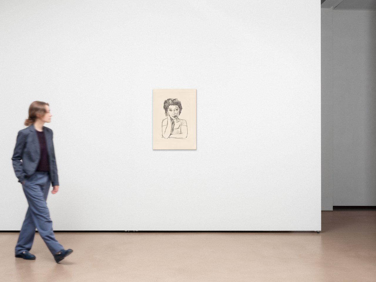 This picture shows the following artwork: Max Beckmann. ”Bildnis einer Rumänin II (Halbfigur)”. 1923.