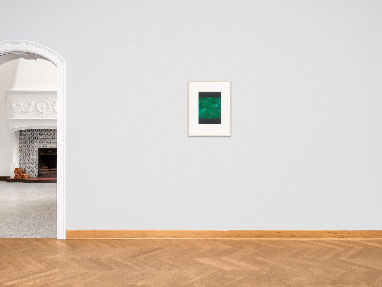 Auf diesem Bild ist das folgende Kunstwerk zu sehen: Frank Gerritz. „Green Structure“. 2009.
