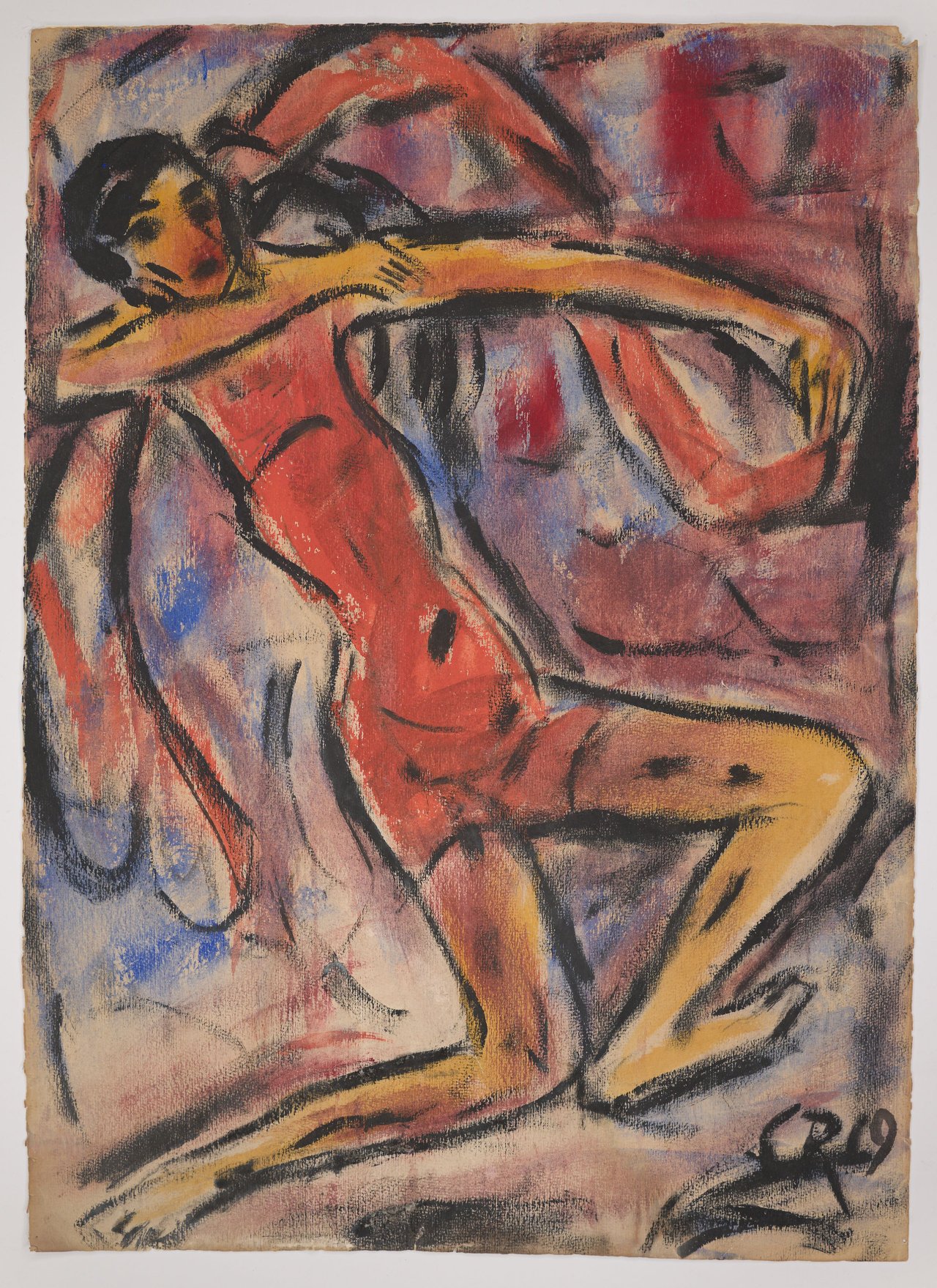 This picture shows the following artwork: Christian Rohlfs. ”Tänzerin”. 1919.
