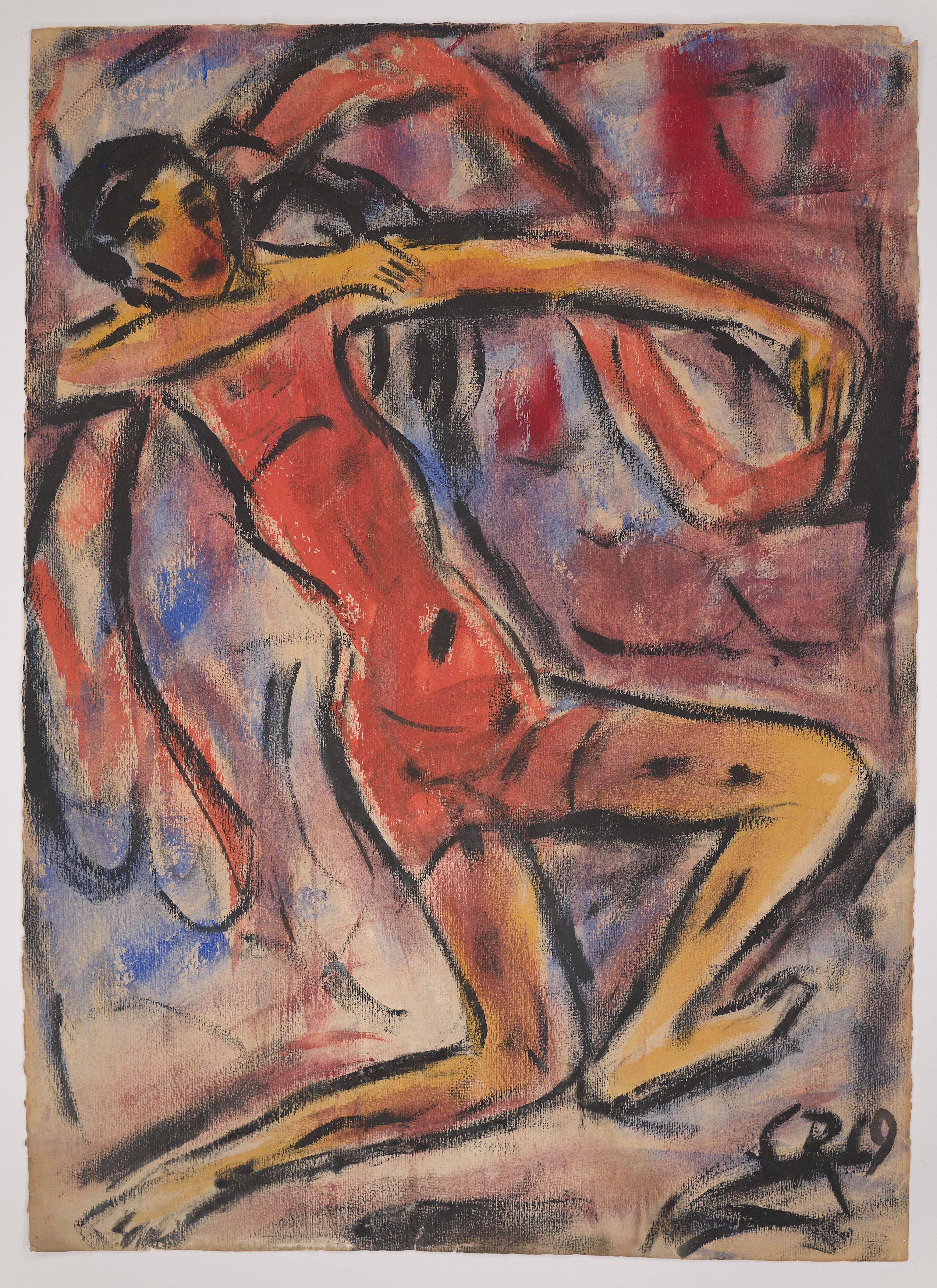 This picture shows the following artwork: Christian Rohlfs. ”Tänzerin”. 1919.