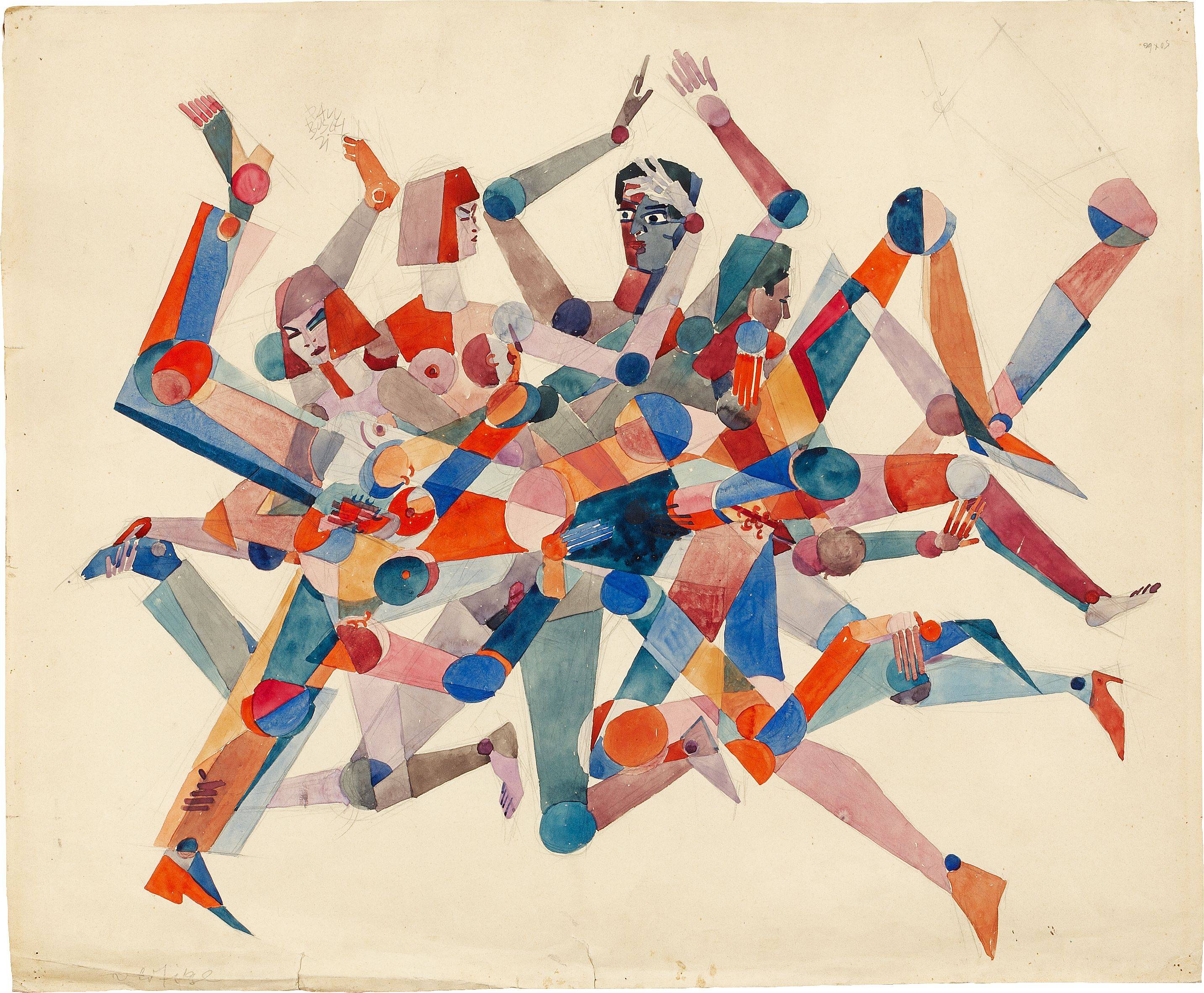 This picture shows the following artwork: Paul Busch. ”Vertige”. 1921.