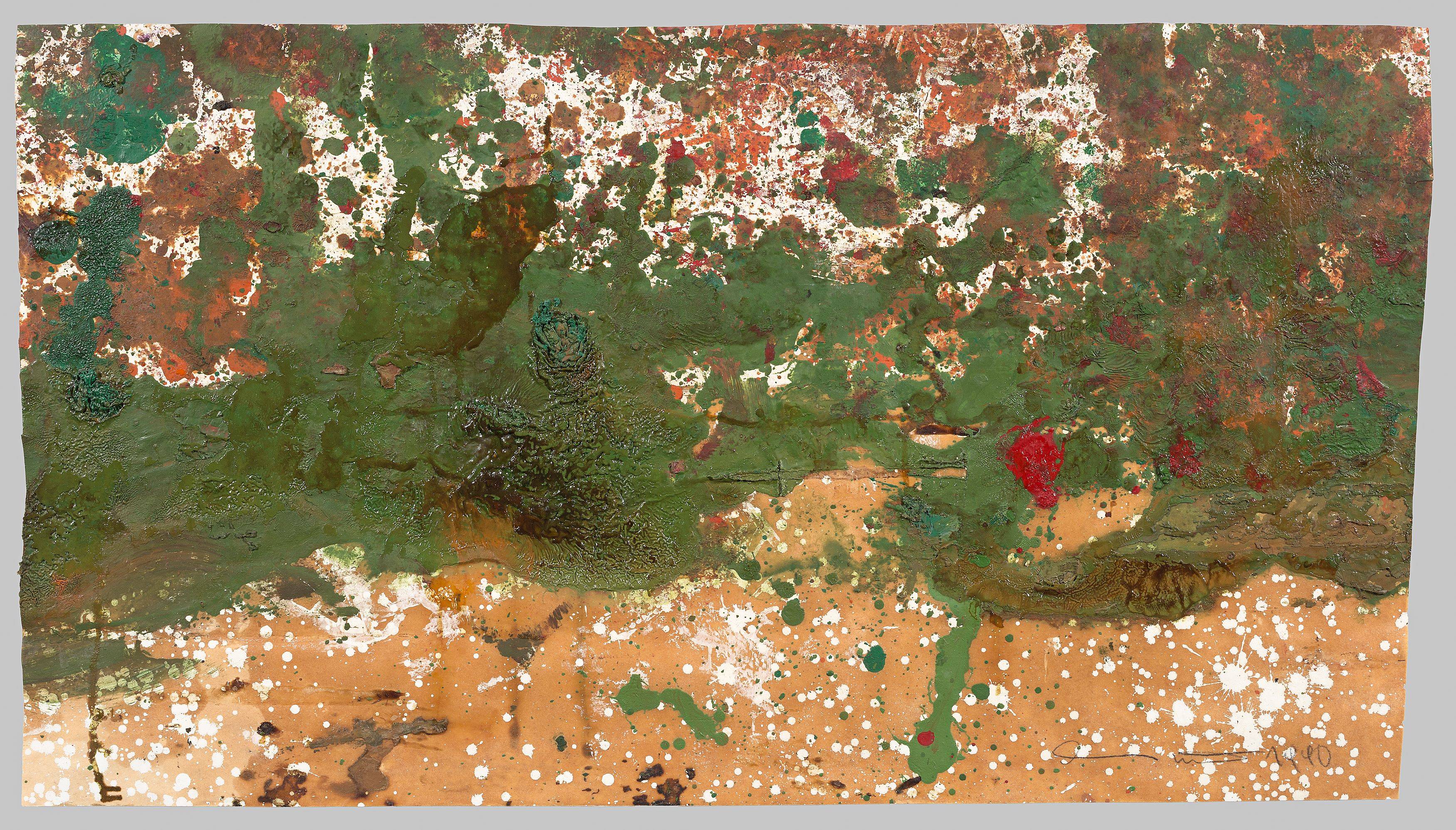 Auf diesem Bild ist das folgende Kunstwerk zu sehen: Hermann Nitsch. Ohne Titel (Nr. 42). 1990.