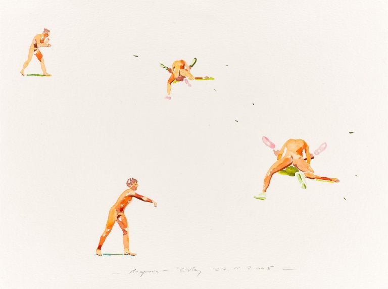 This picture shows the following artwork: Norbert Bisky. ”Ansporn”. 2006.