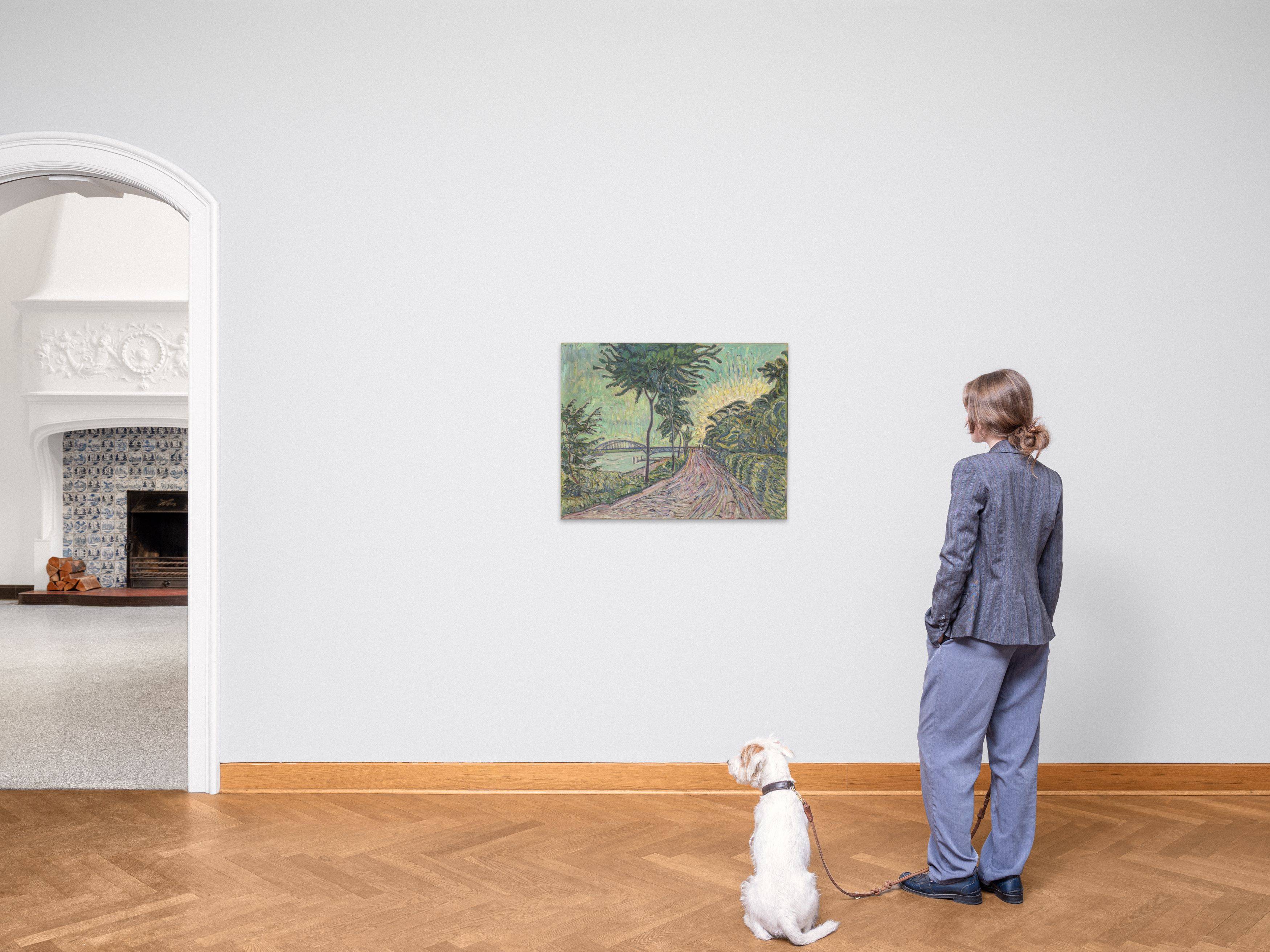 This picture shows the following artwork: Theo von Brockhusen. Havel Bridge at Baumgartenbrück. Circa 1913/14.