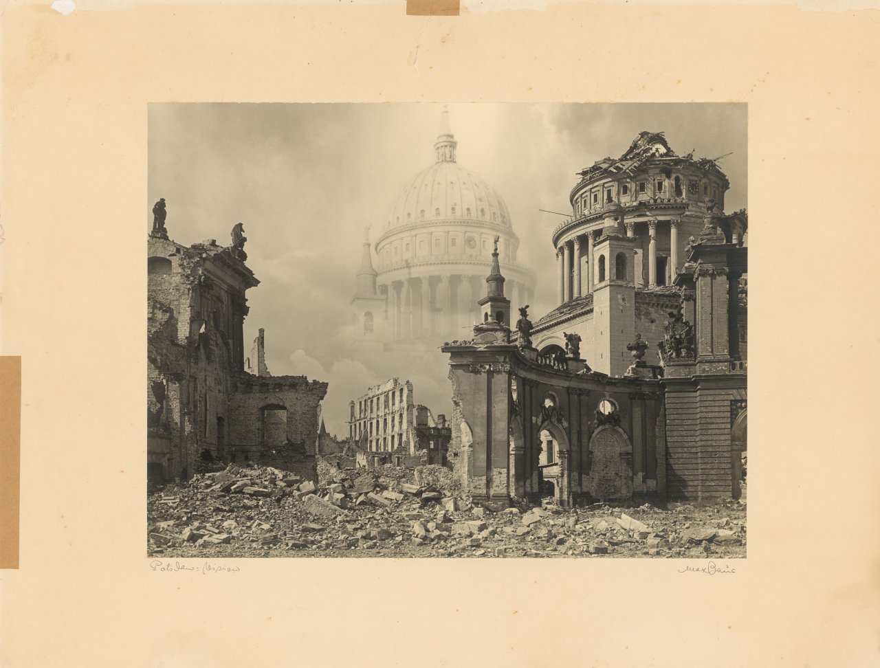 This picture shows the following artwork: Max Baur. ”Potsdam: Vision”. 1945.