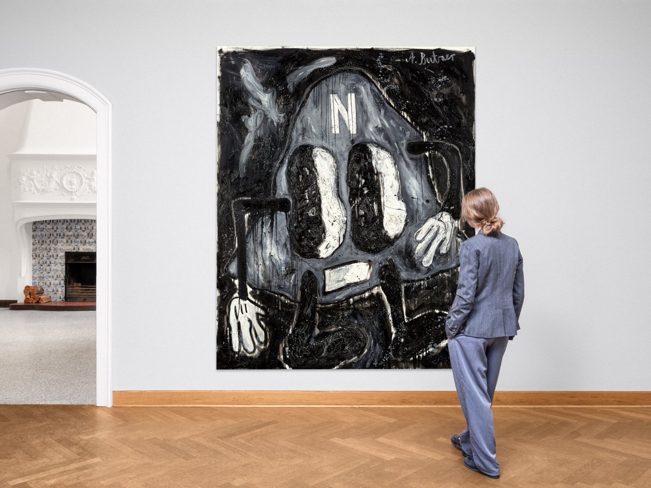This picture shows the following artwork: André Butzer. ”Heimkunft nach N”. 2006.