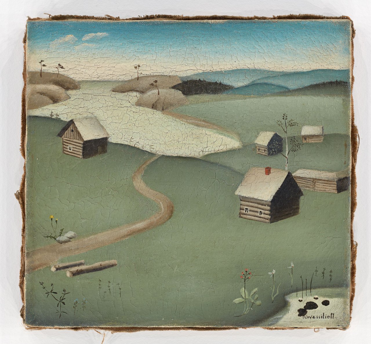 This picture shows the following artwork: Nicolai Wassilieff. Nordic landscape. 1927.
