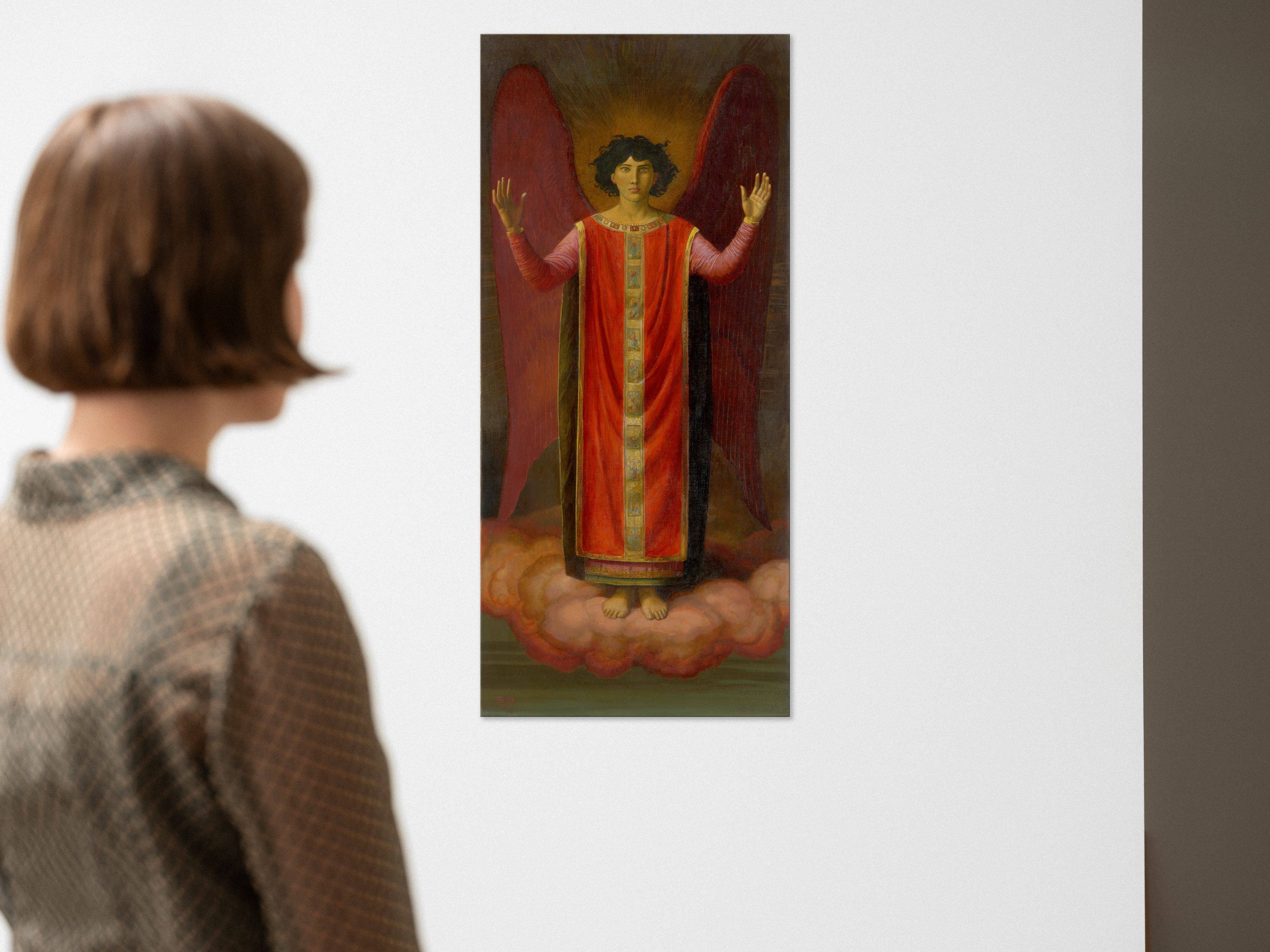 Auf diesem Bild ist das folgende Kunstwerk zu sehen: Sascha Schneider. Cherub. 1922.