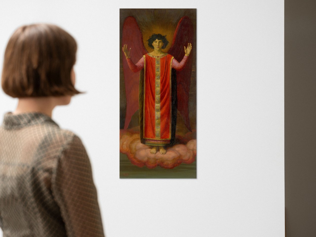 Auf diesem Bild ist das folgende Kunstwerk zu sehen: Sascha Schneider. Cherub. 1922.