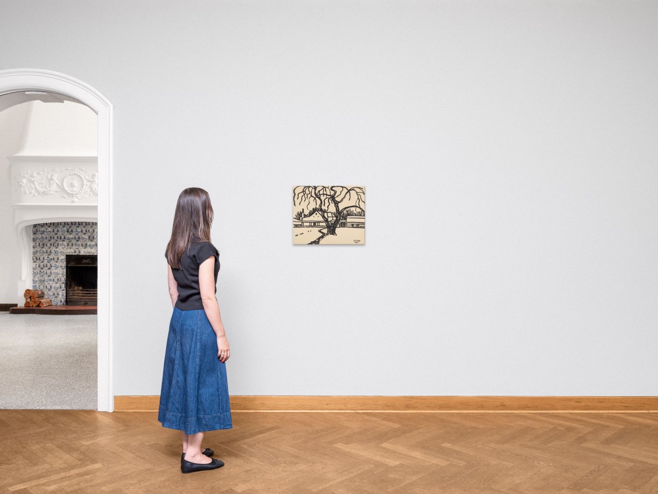 This picture shows the following artwork: Fritz Bleyl. ”Havellandschaft V”. 1921.