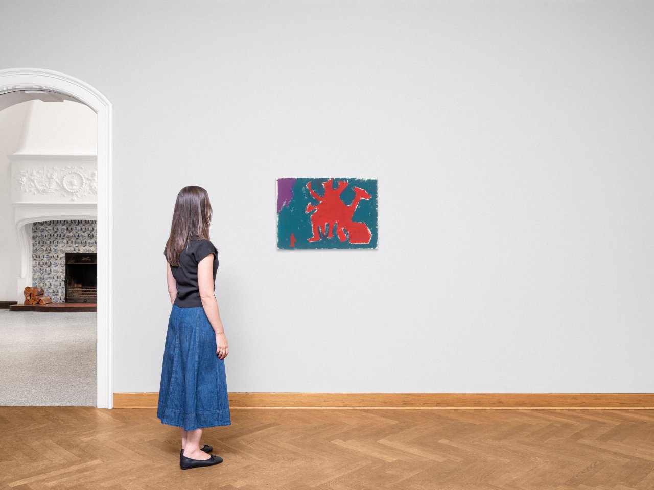 This picture shows the following artwork: A.R. Penck. ”Entwurf für eine Sculptur L”.