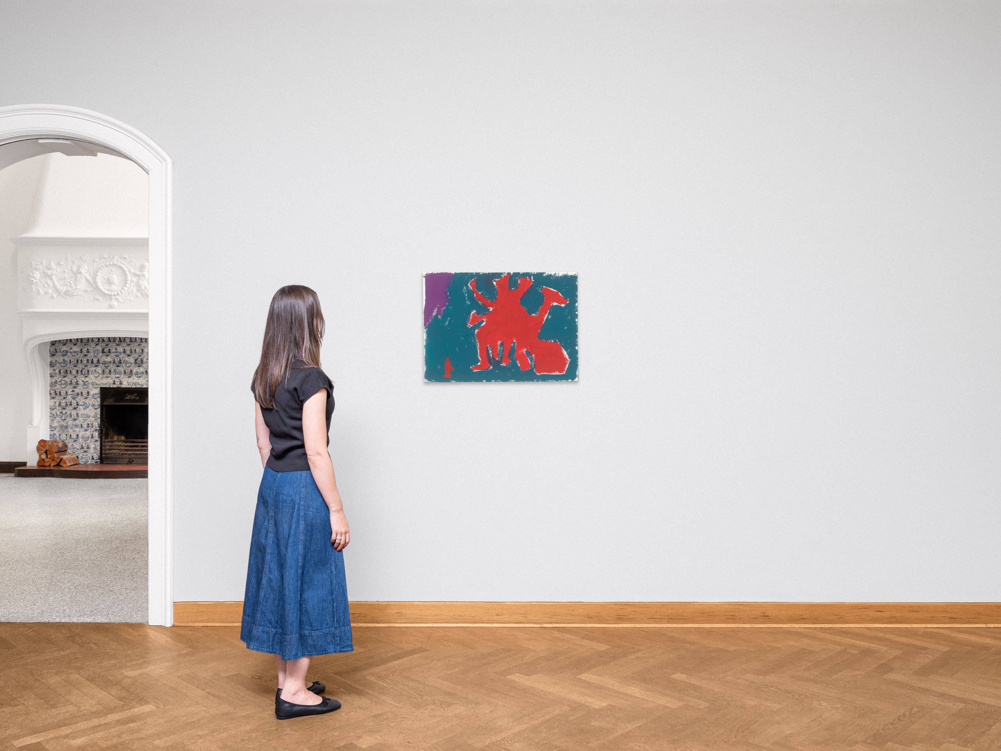 This picture shows the following artwork: A.R. Penck. ”Entwurf für eine Sculptur L”.