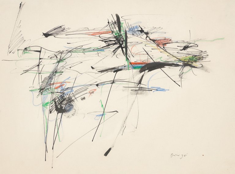 This picture shows the following artwork: Peter Brüning. Untitled. 1961.