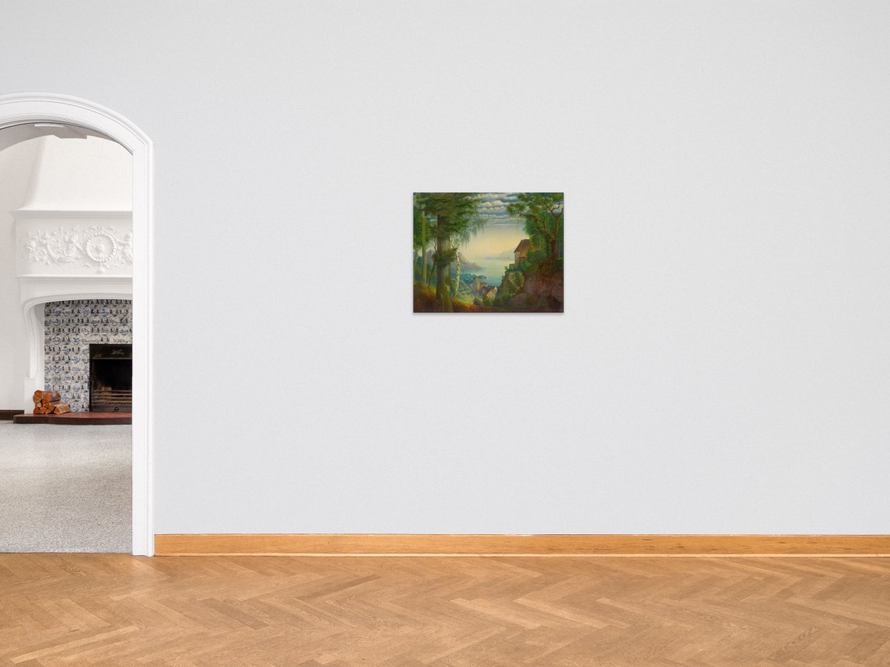 This picture shows the following artwork: Otto Dix. ”Sonnenaufgang am Bodensee” (”Sommermorgen am See”). 1939.