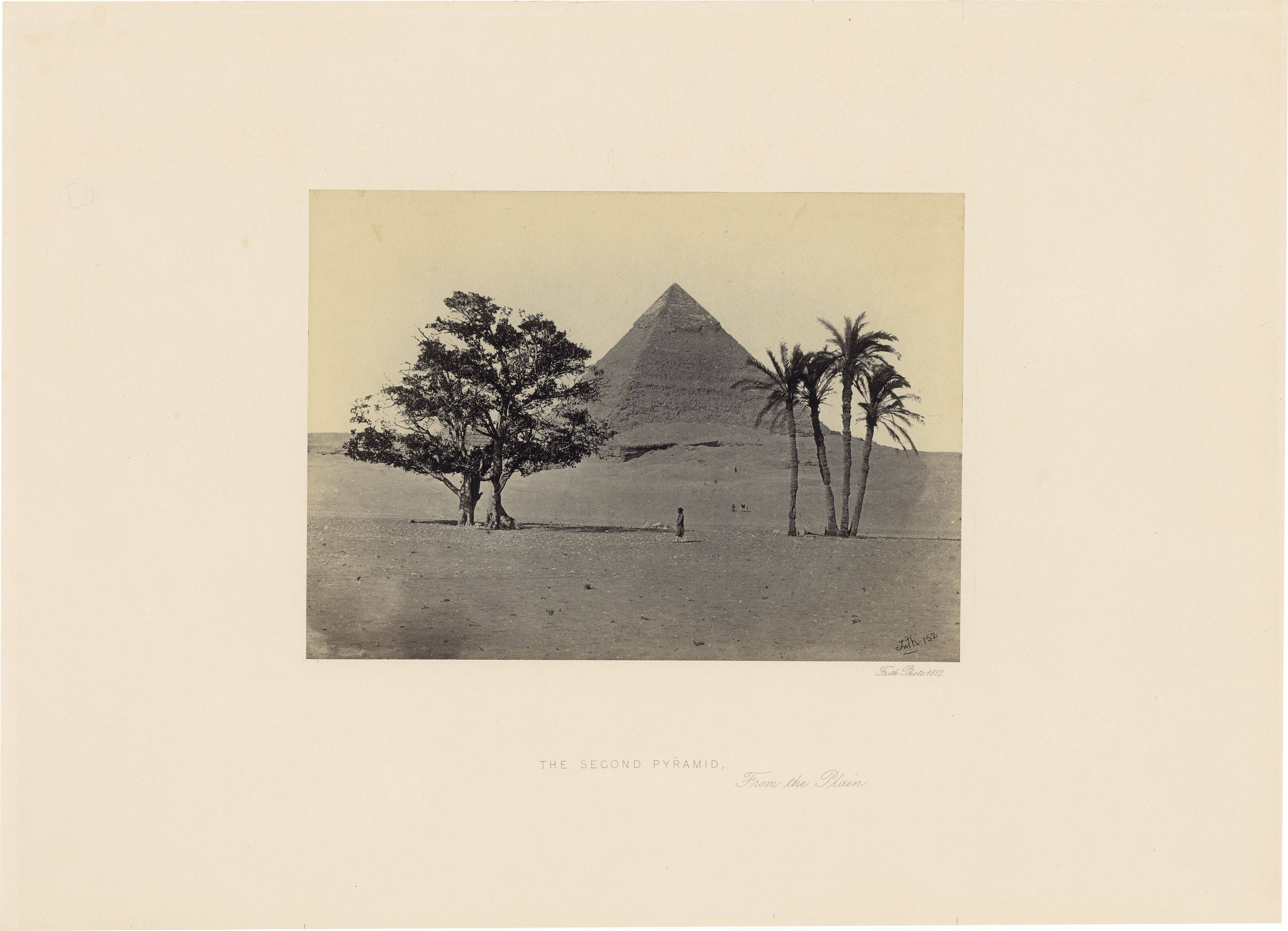 This picture shows the following artwork: Francis Frith. Sphinx / The Great Piramid, From the Plain / The Second Piramid, From the Plain. Each 1857.
