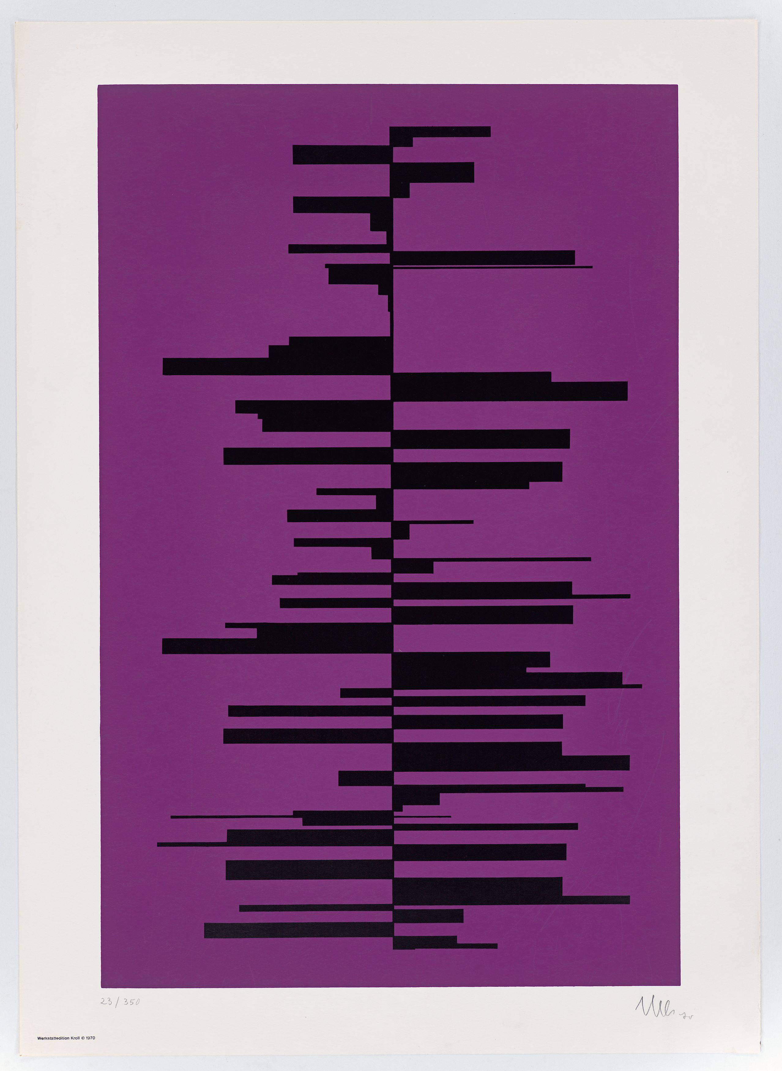Auf diesem Bild ist das folgende Kunstwerk zu sehen: Georg Nees. Ohne Titel. 1970.