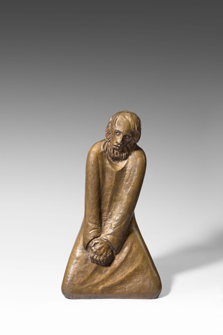 This picture shows the following artwork: Ernst Barlach. ”Der Zweifler”. 1931.