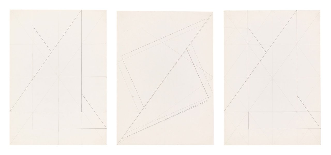 This picture shows the following artwork: Hermann Glöckner. Untitled. 1981.