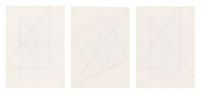 Auf diesem Bild ist das folgende Kunstwerk zu sehen: Hermann Glöckner. Ohne Titel. 1981.