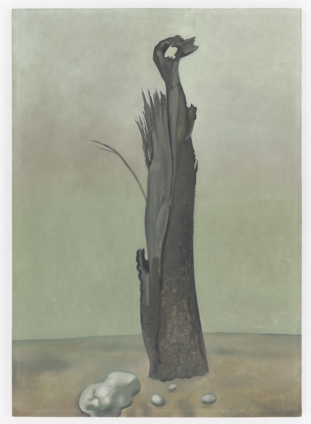 Auf diesem Bild ist das folgende Kunstwerk zu sehen: Wolfgang Mattheuer. „Merkzeichen“. 1969.