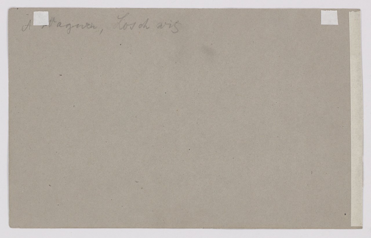 This picture shows the following artwork:  German, circa 1870. Two study drawings: Loschwitzer Grund / Village church. No year / 1871.
