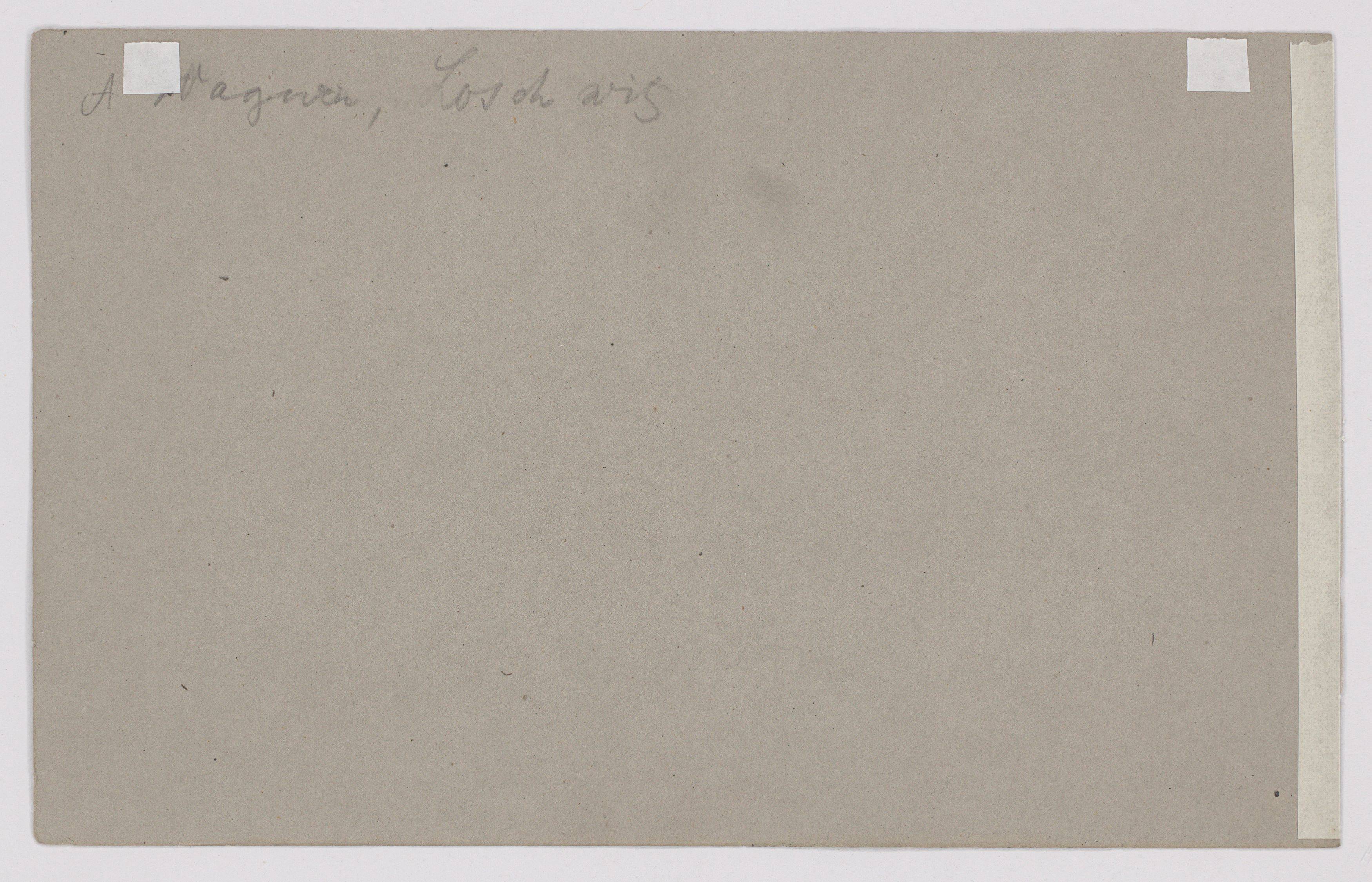 This picture shows the following artwork:  German, circa 1870. Two study drawings: Loschwitzer Grund / Village church. No year / 1871.