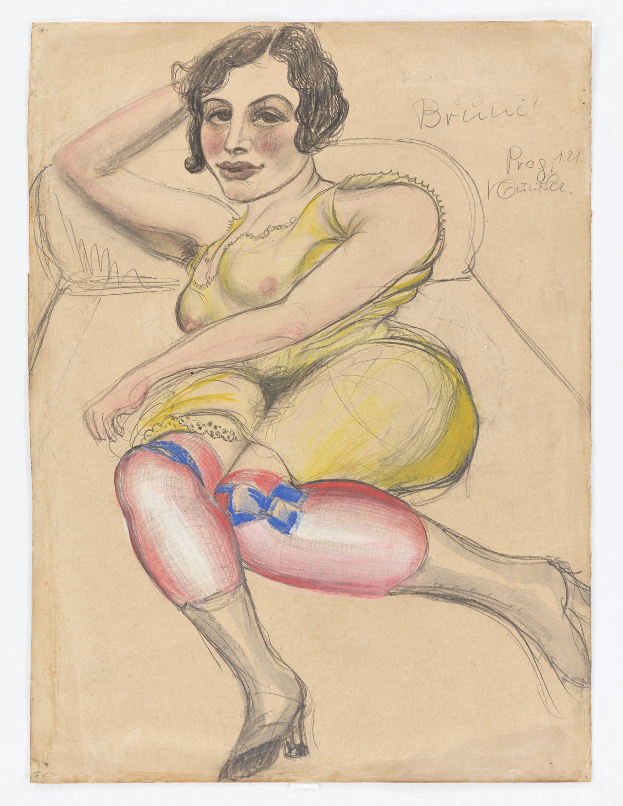 Auf diesem Bild ist das folgende Kunstwerk zu sehen: Kurt Günther. „Bruni“. 1921.