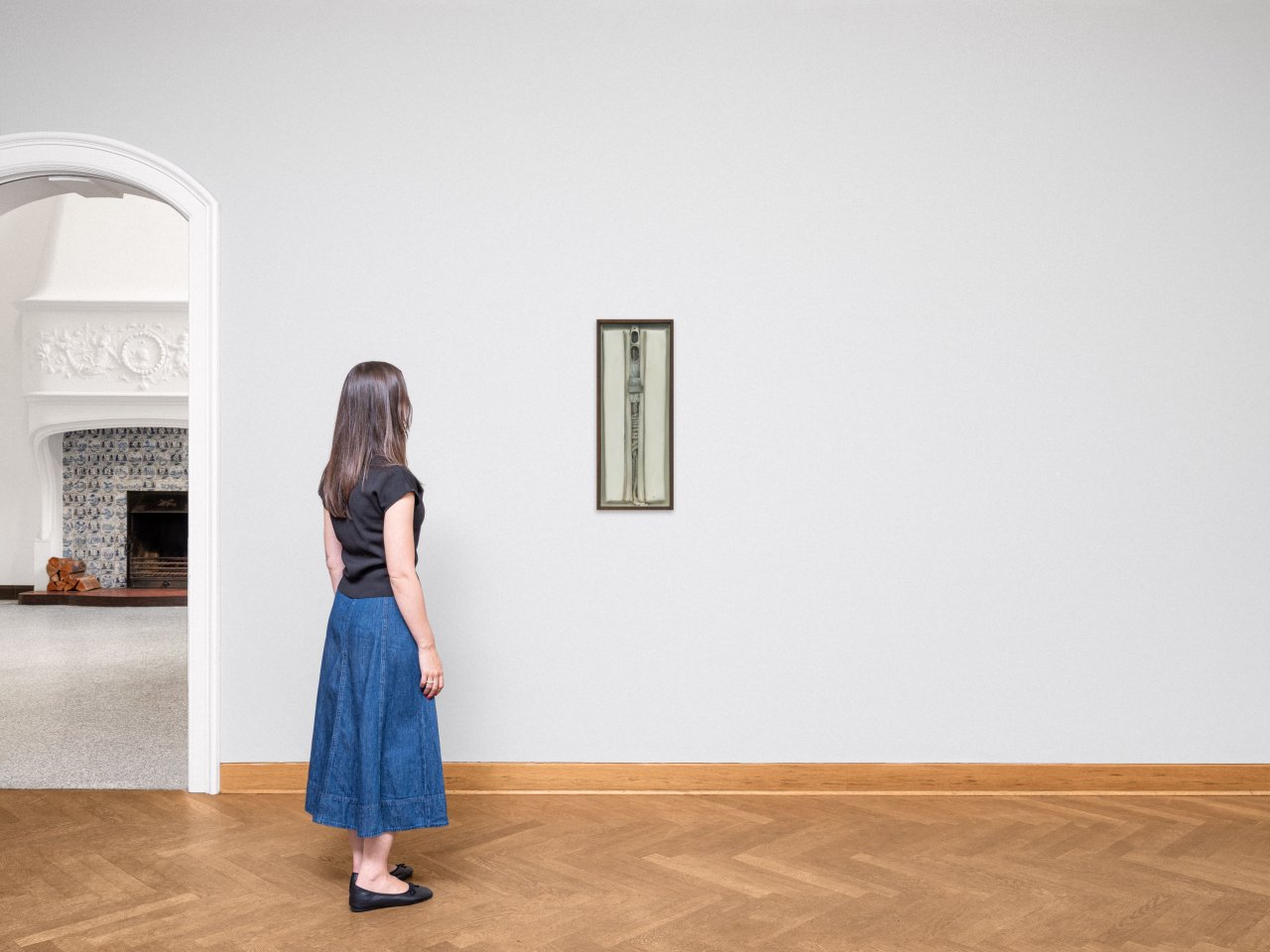 This picture shows the following artwork: Karl Fred Dahmen. ”Montagekasten mit Seil”. 1969.