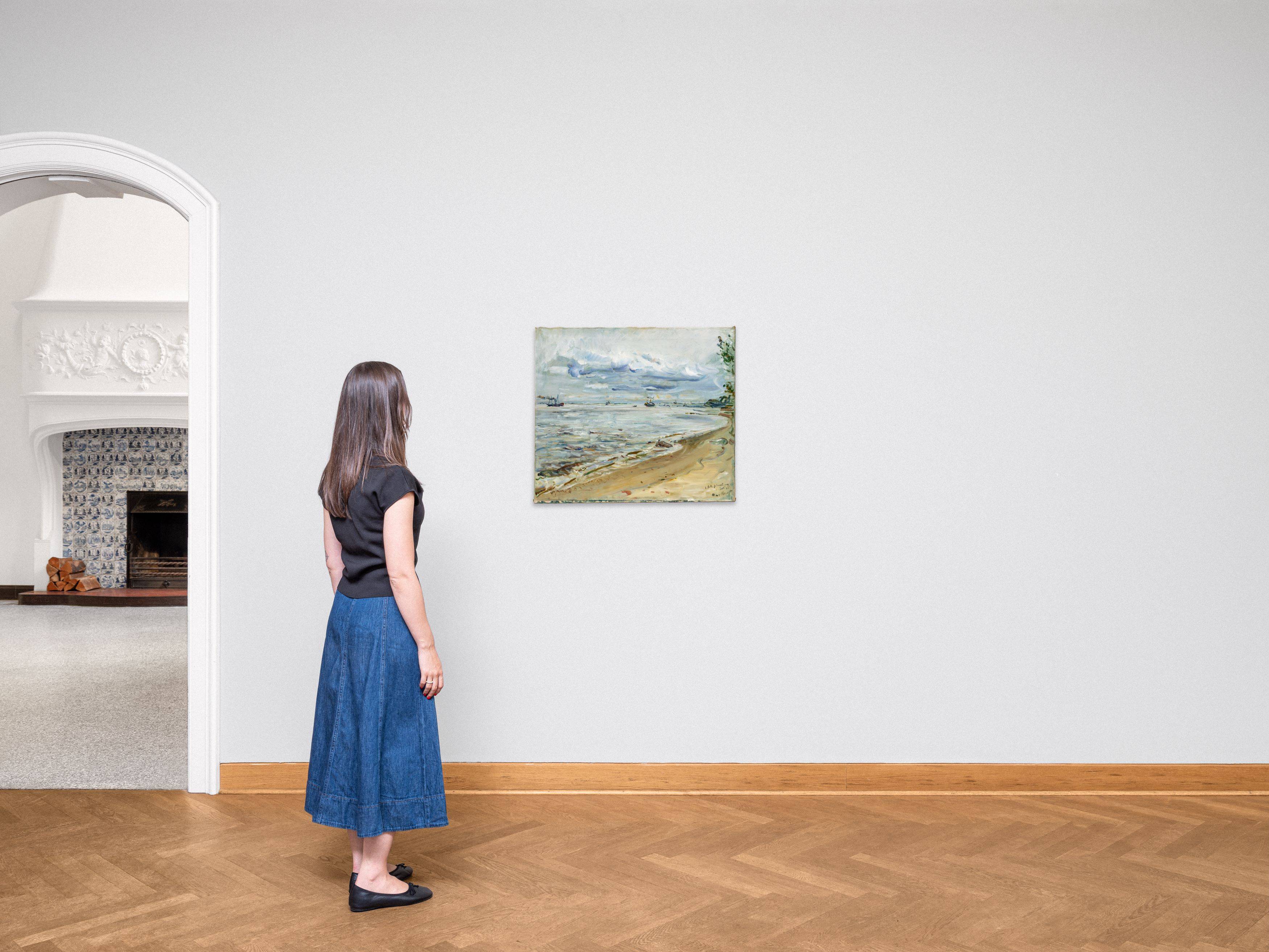 This picture shows the following artwork: Max Slevogt. Elbe at Teufelsbrück (Hamburg). 1929.