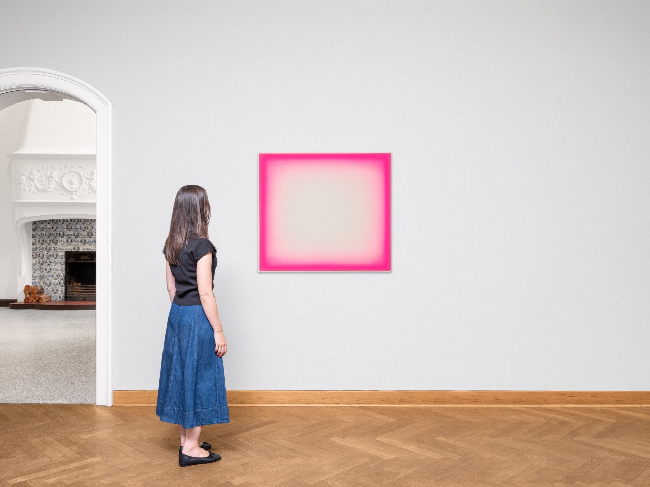 This picture shows the following artwork: Rupprecht Geiger. ”617/71”. 1971.