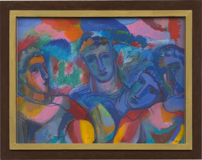 Auf diesem Bild ist das folgende Kunstwerk zu sehen: Sandro Chia. Ohne Titel. 1998.