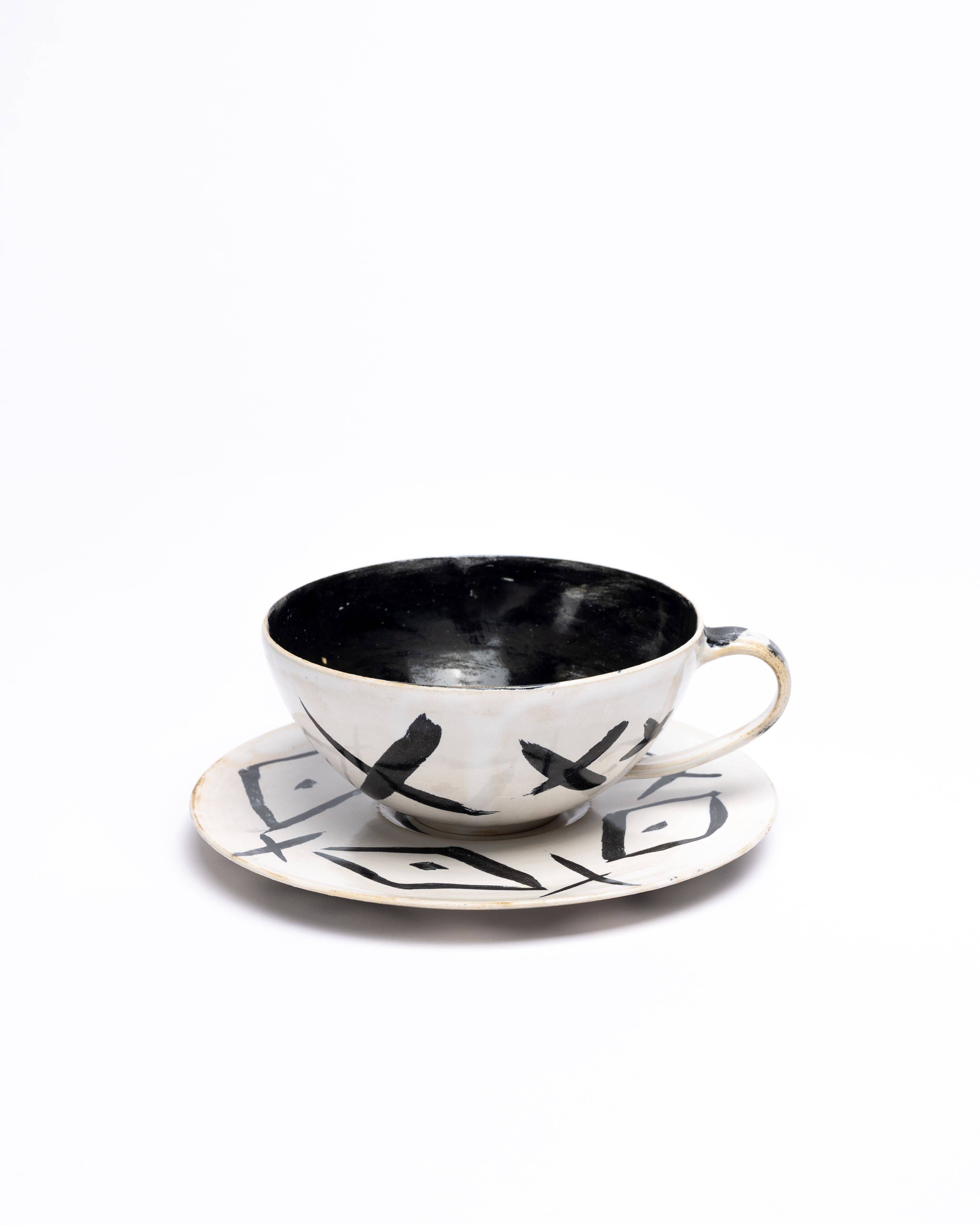 This picture shows the following artwork: A.R. Penck. Untitled (Tea set).