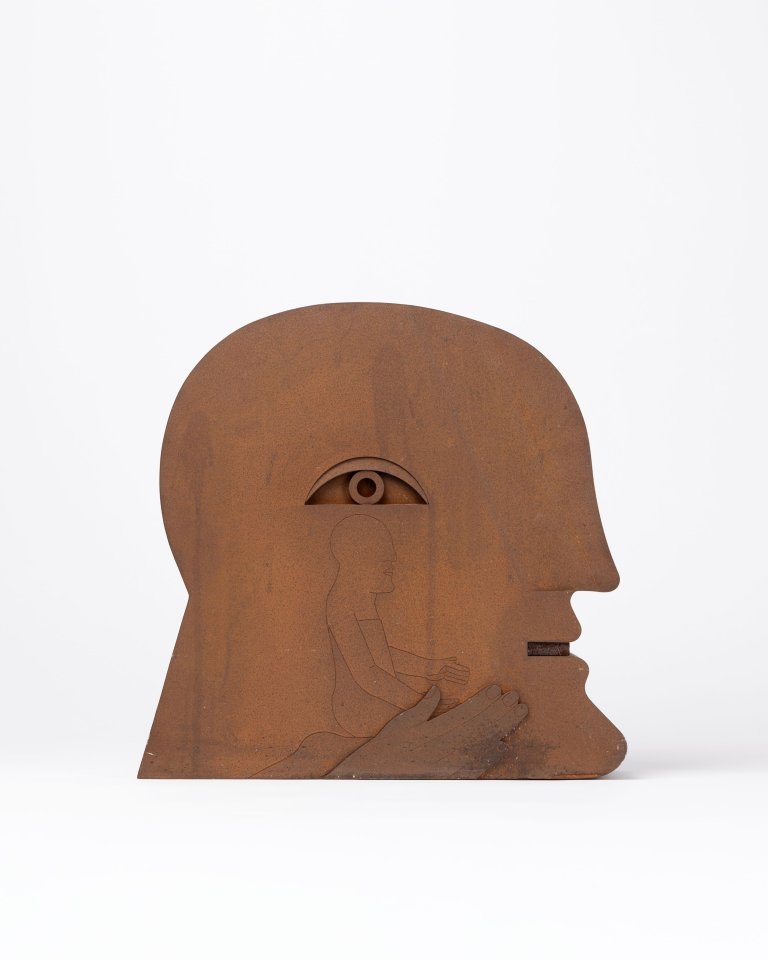 This picture shows the following artwork: Horst Antes. ”Kopf”. 1977.